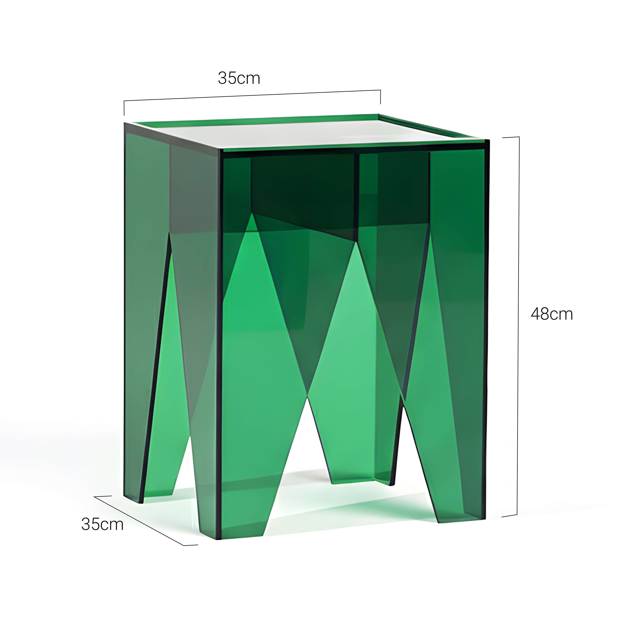 Varde Acrylic Bedside Table