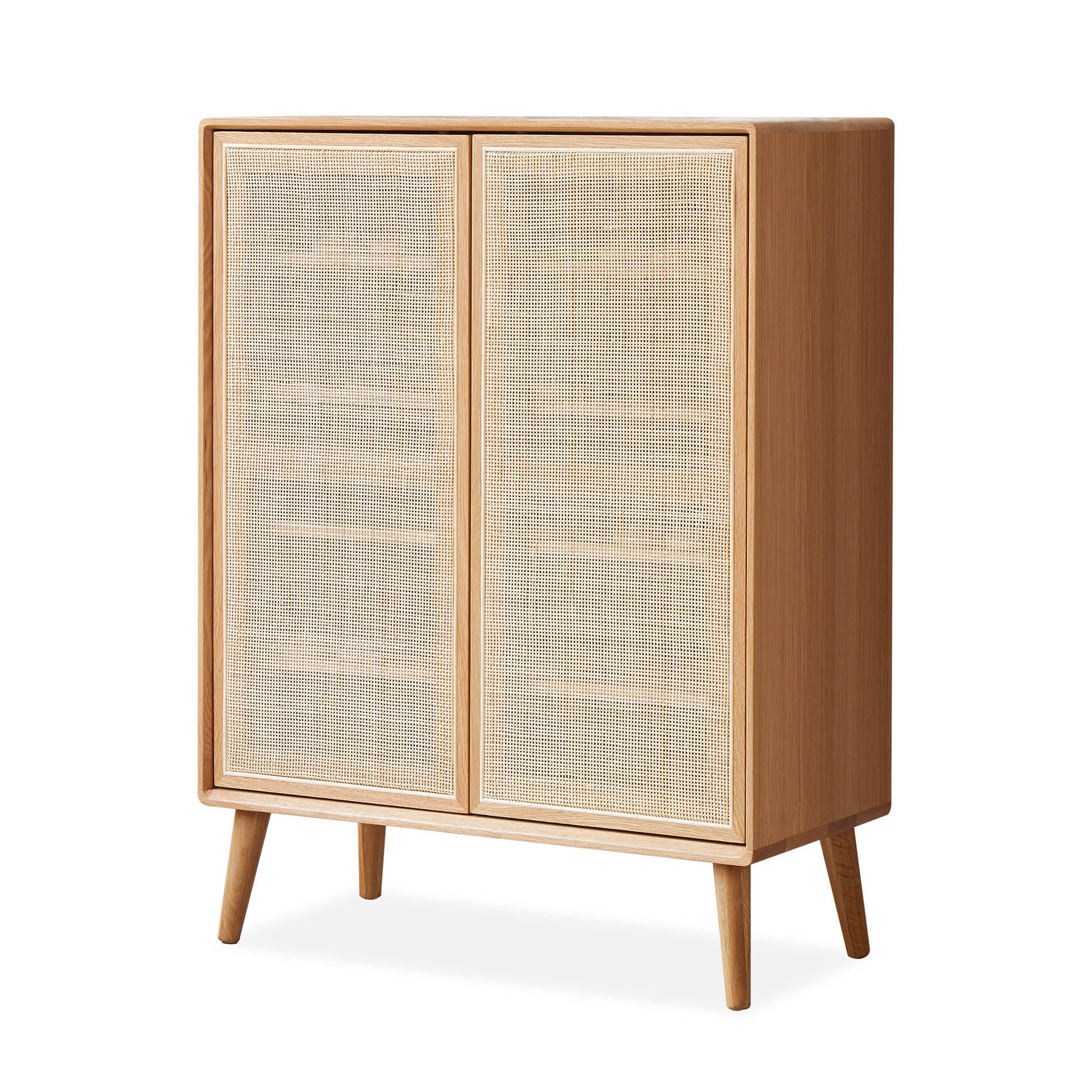 Arendal 5 Layer Solid Oak Wood Shoe Cabinet