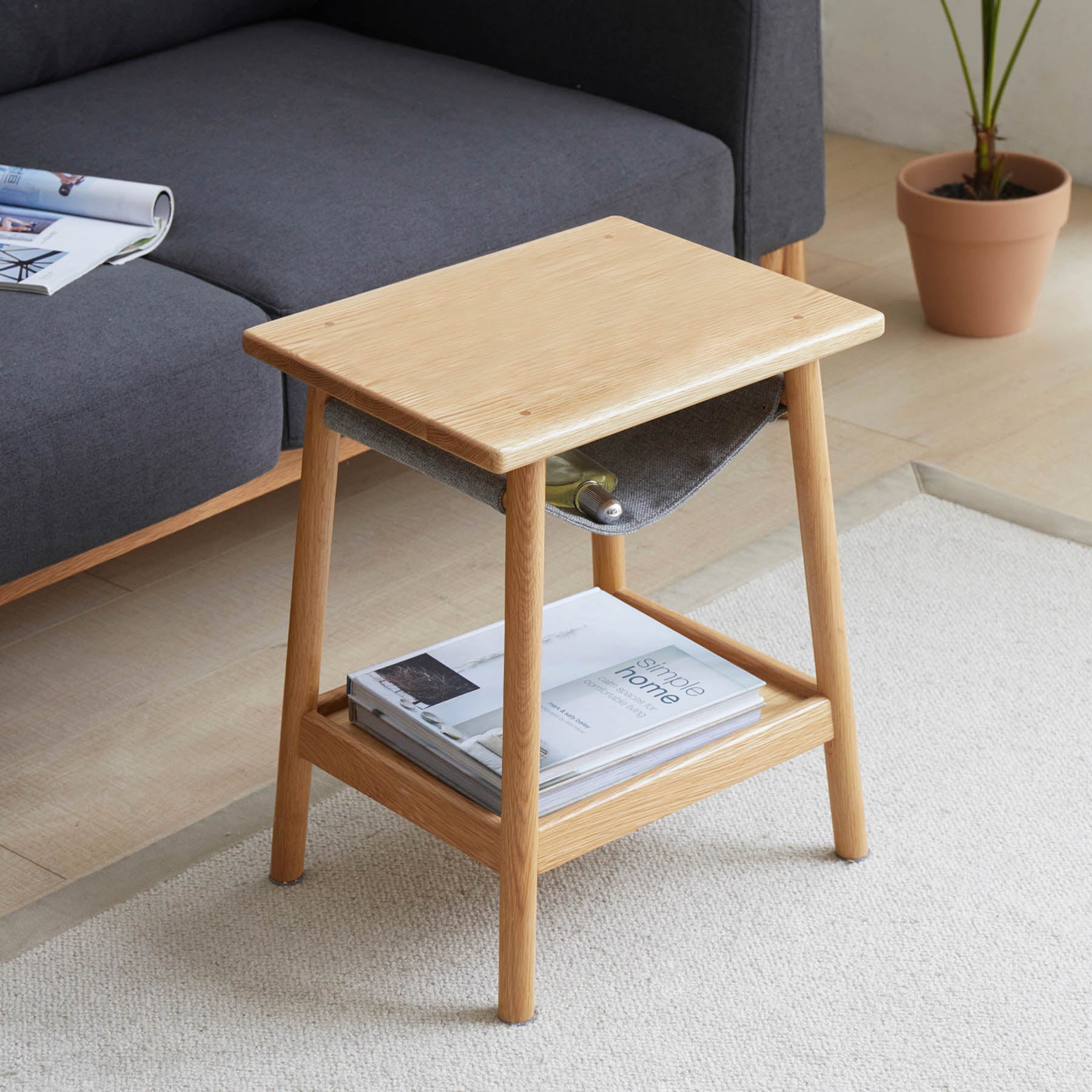 Vadso Solid Oak Side Table