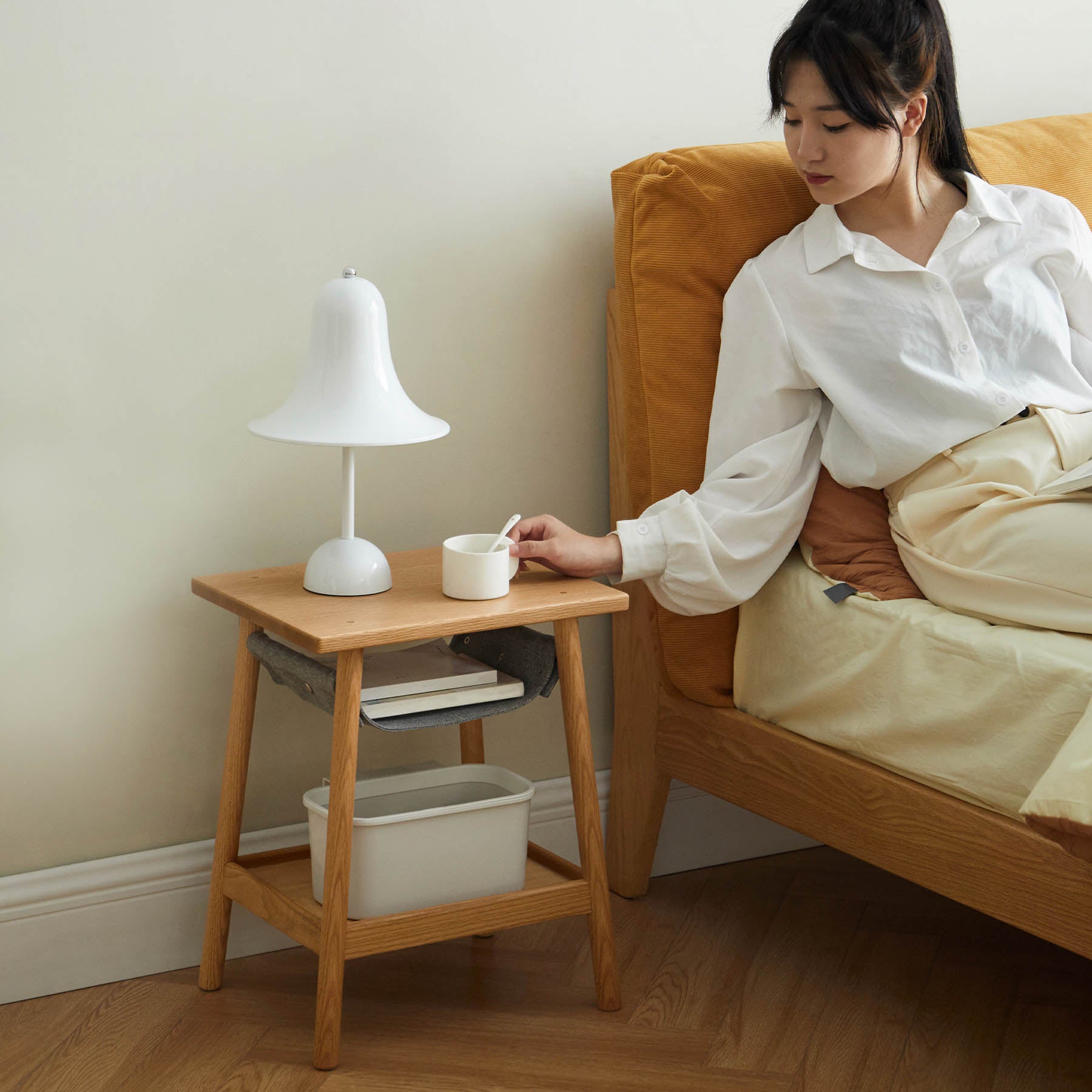 Vadso Solid Oak Side Table