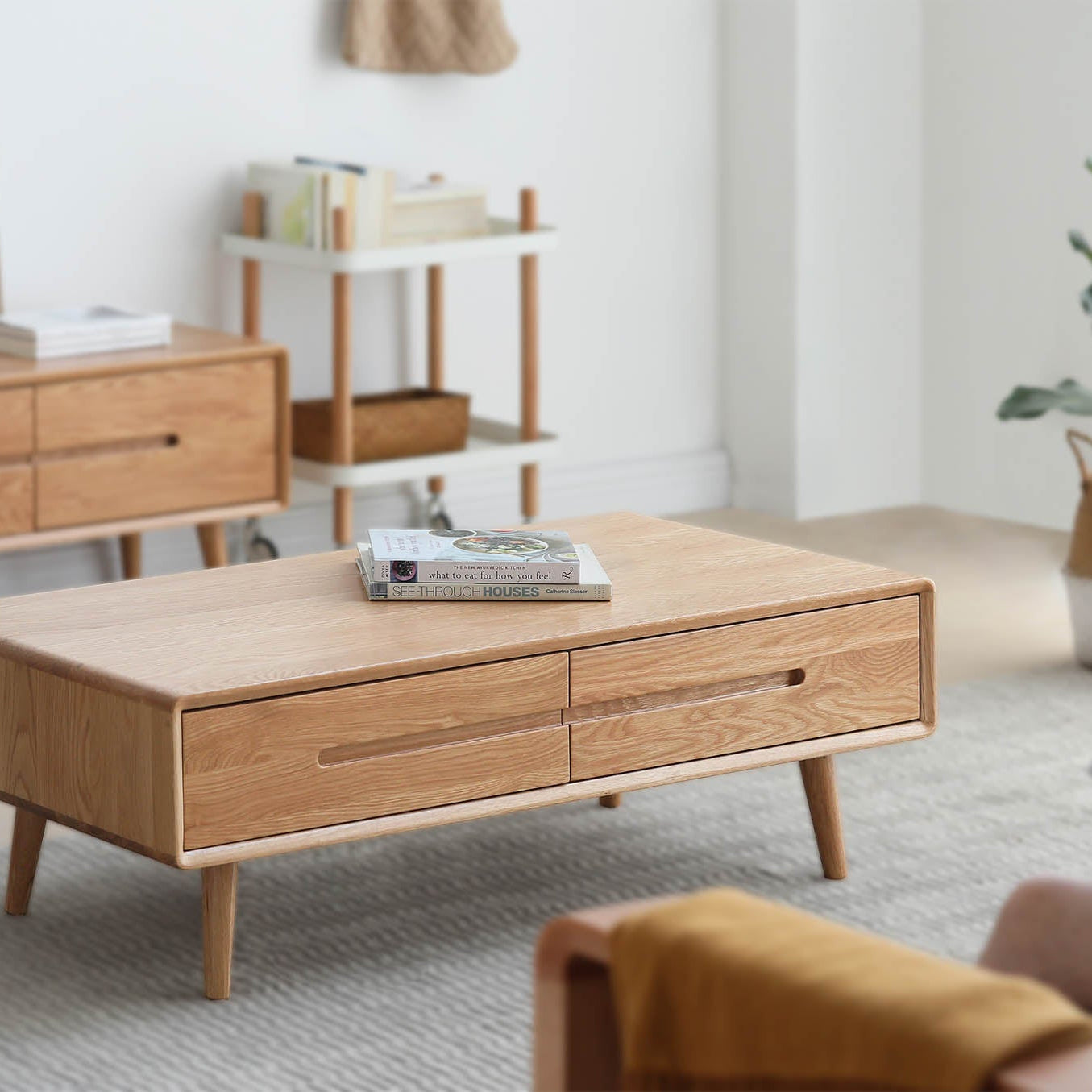 Engen Solid Oak Wood Coffee Table