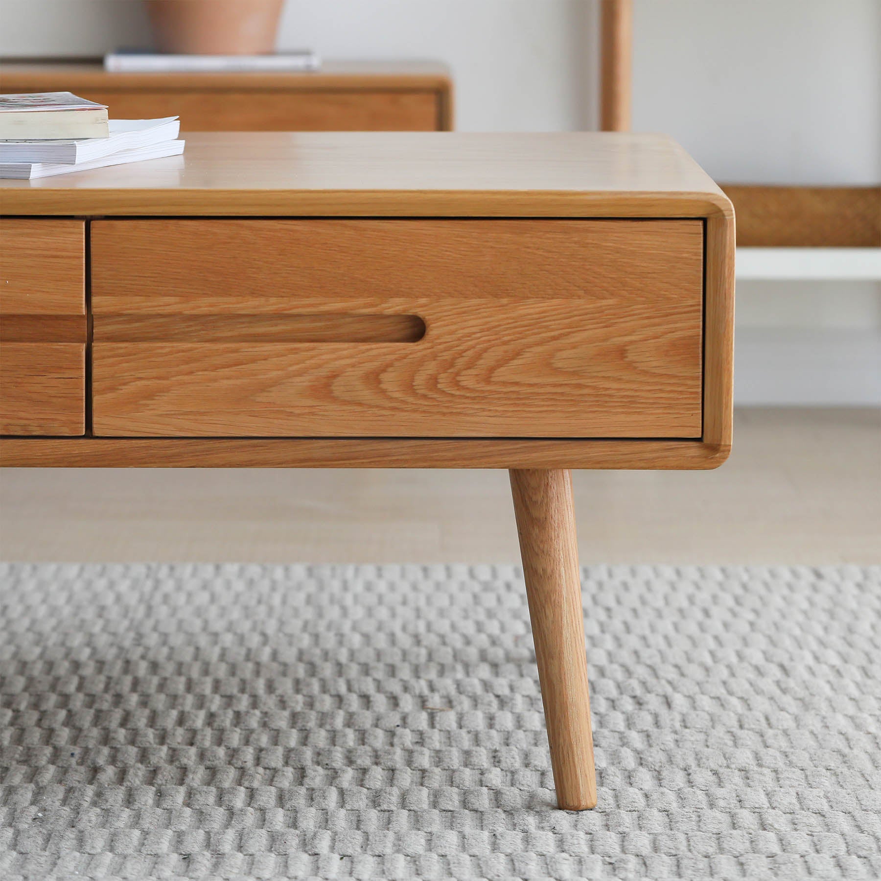 Engen Solid Oak Wood Coffee Table