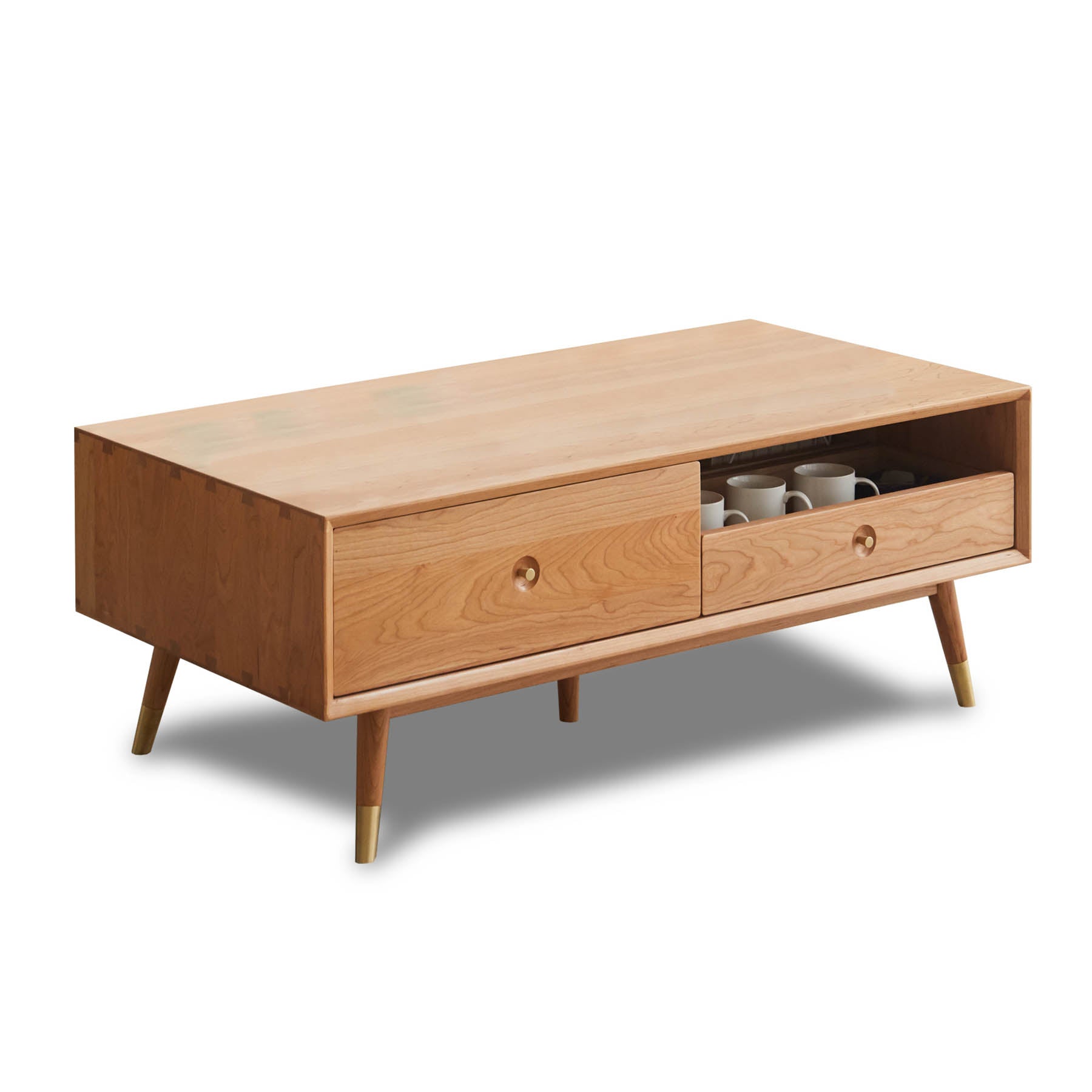 Kleiven Solid Cherry Wood Coffee Table