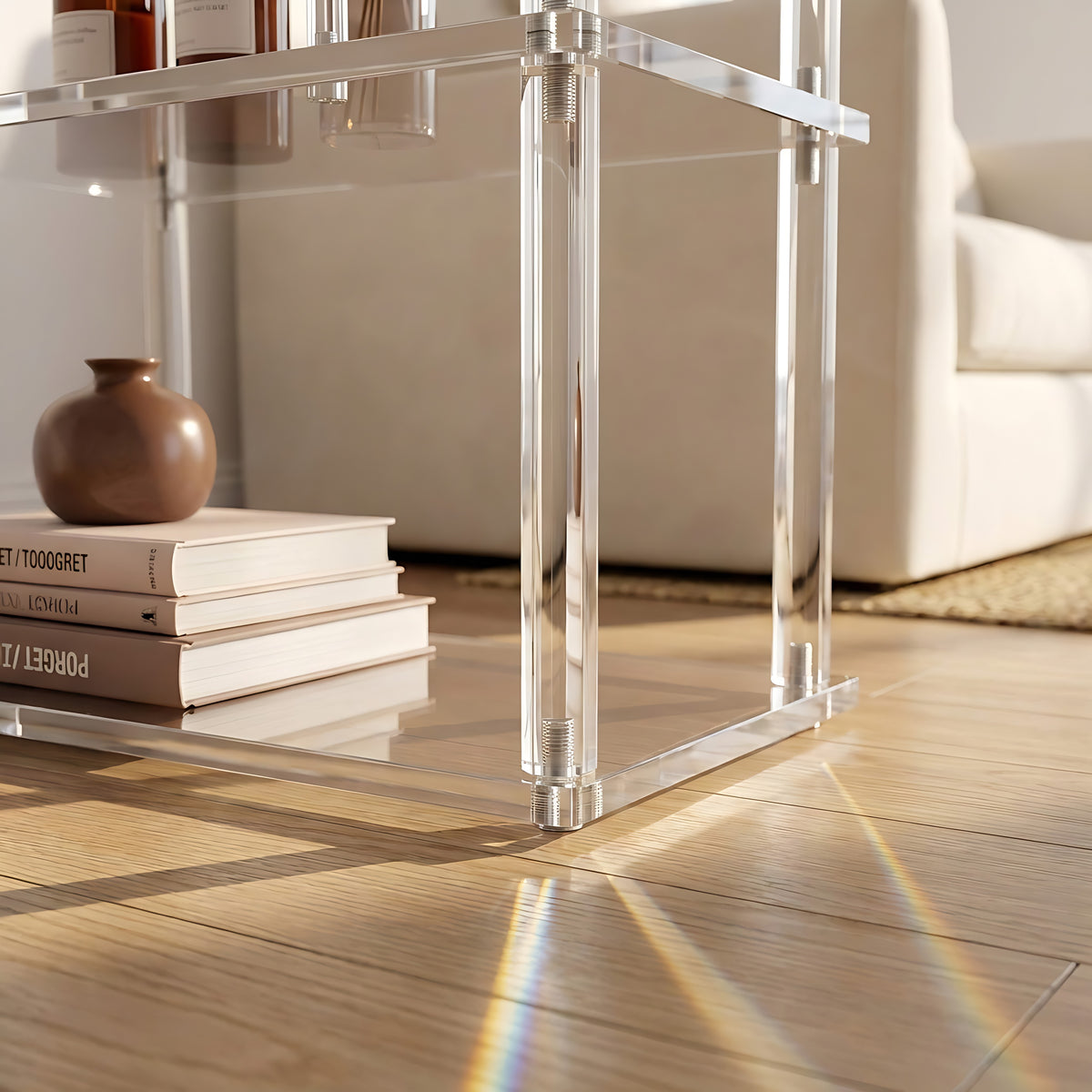 Stege Acrylic 6 Tier Shelving Unit