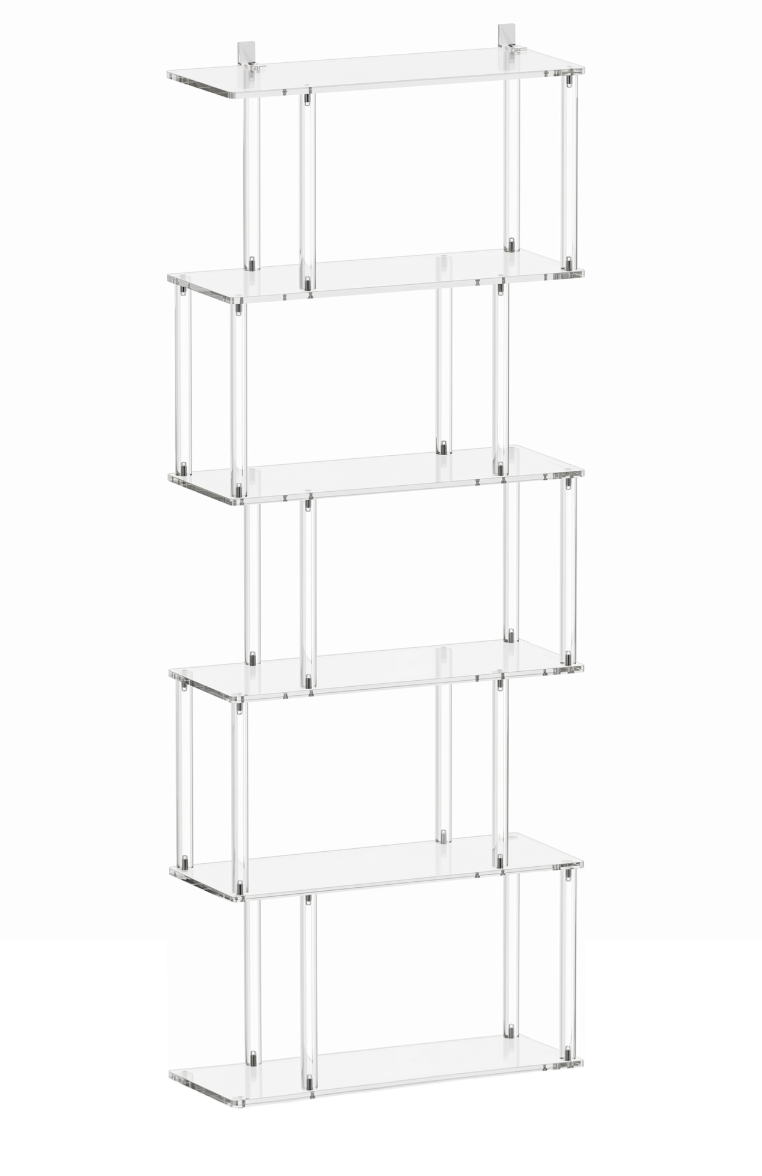 Stege Acrylic 6 Tier Shelving Unit