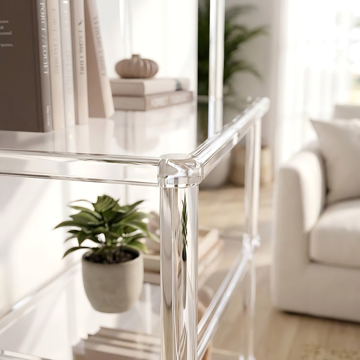 Stege Acrylic 6 Tier Shelving Unit