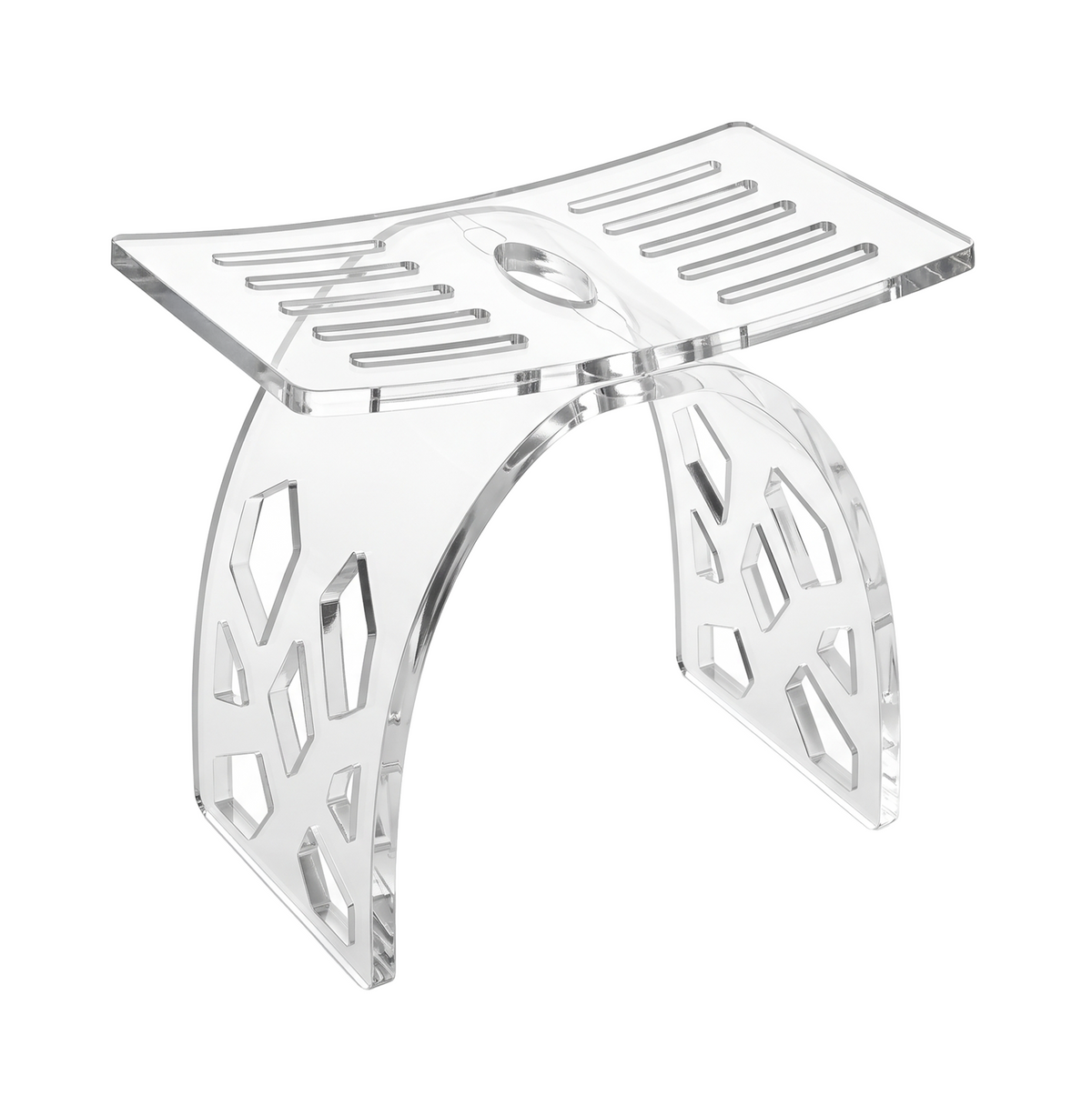 Vestergade Clear Acrylic Bath Shower Stool