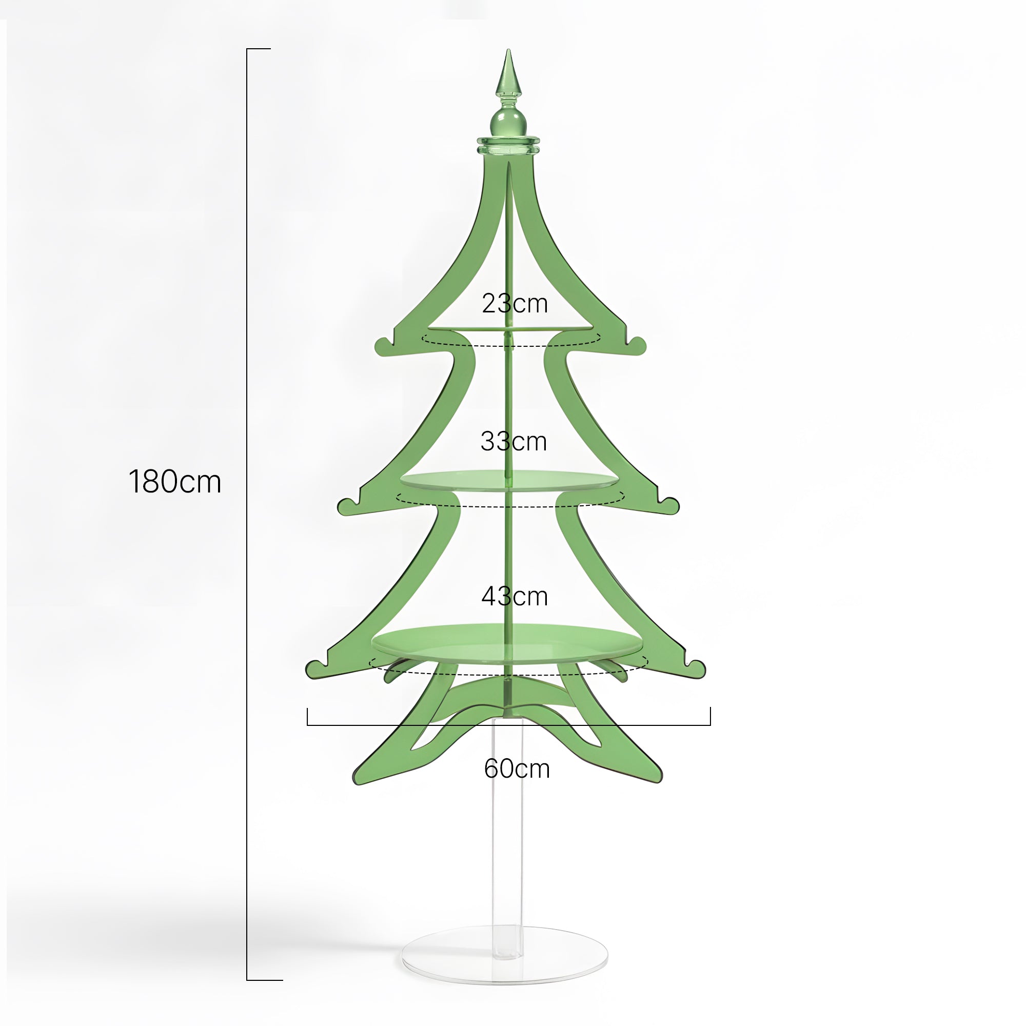 Södergatan 3-Tier Acrylic Christmas Tree Dessert Stand