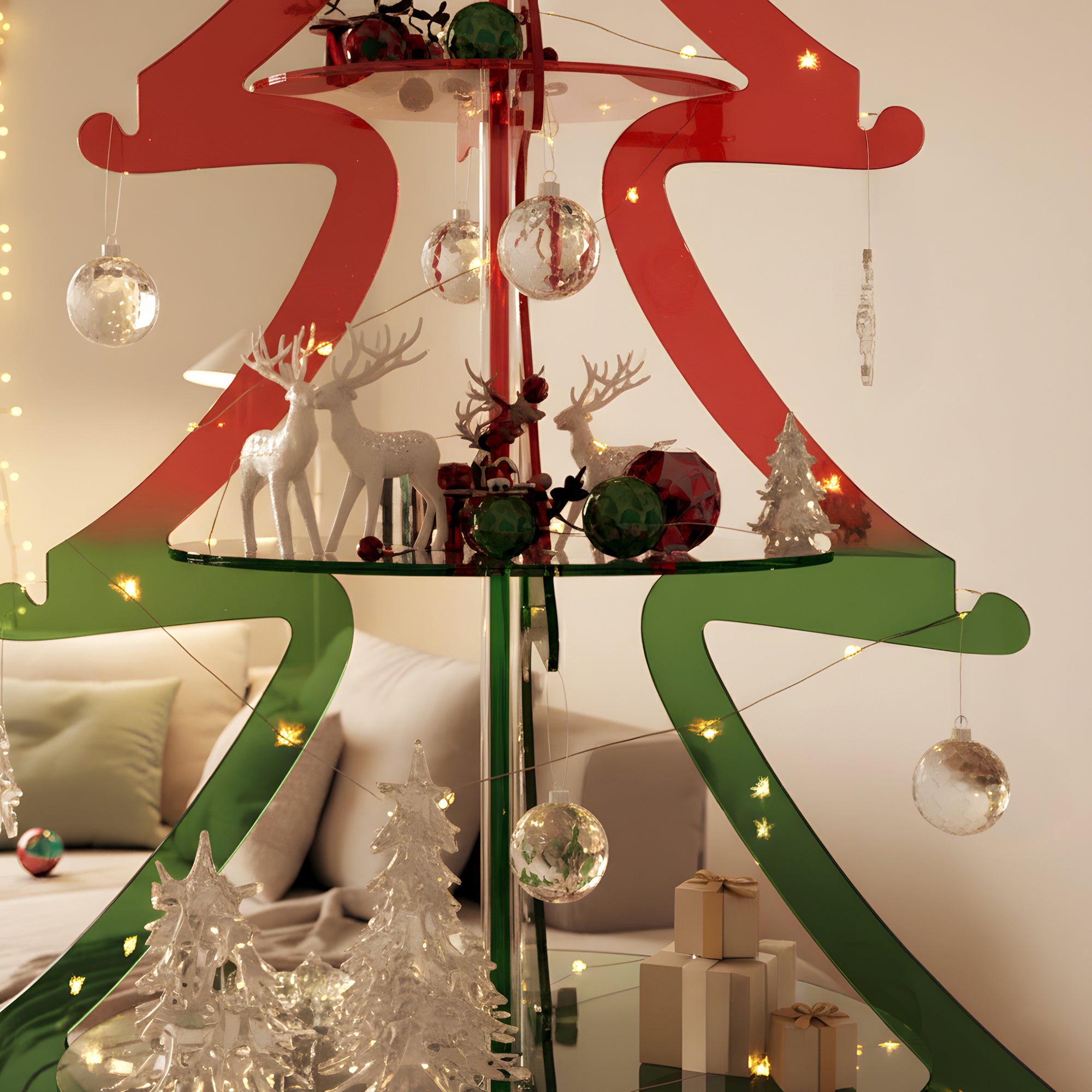 Södergatan 3-Tier Acrylic Christmas Tree Dessert Stand