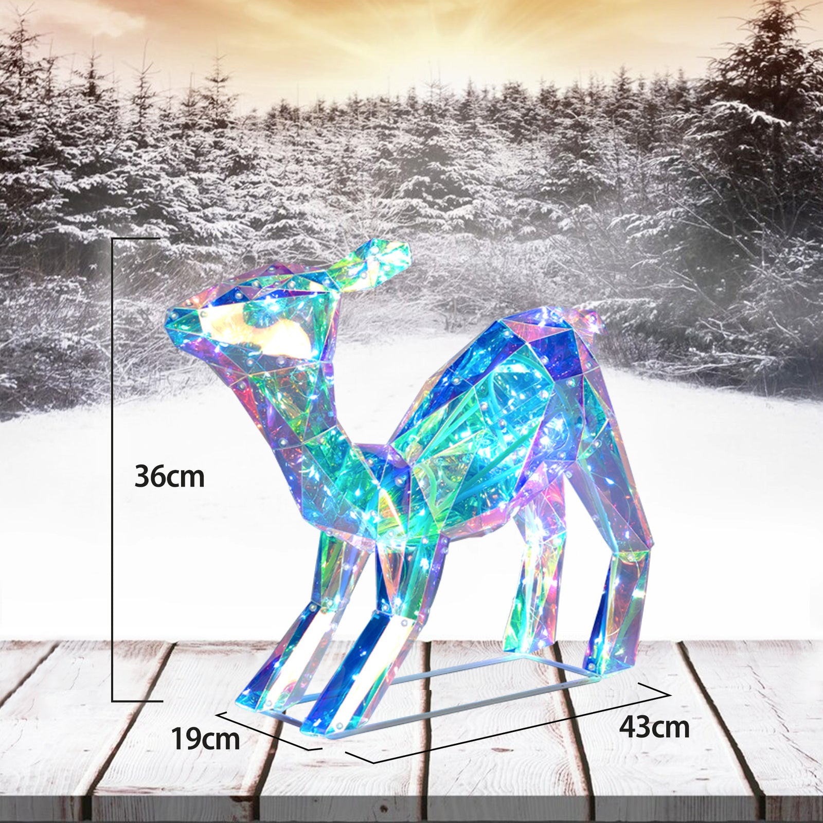 Randers LED Deer and Fawn Motif Lights Bundle