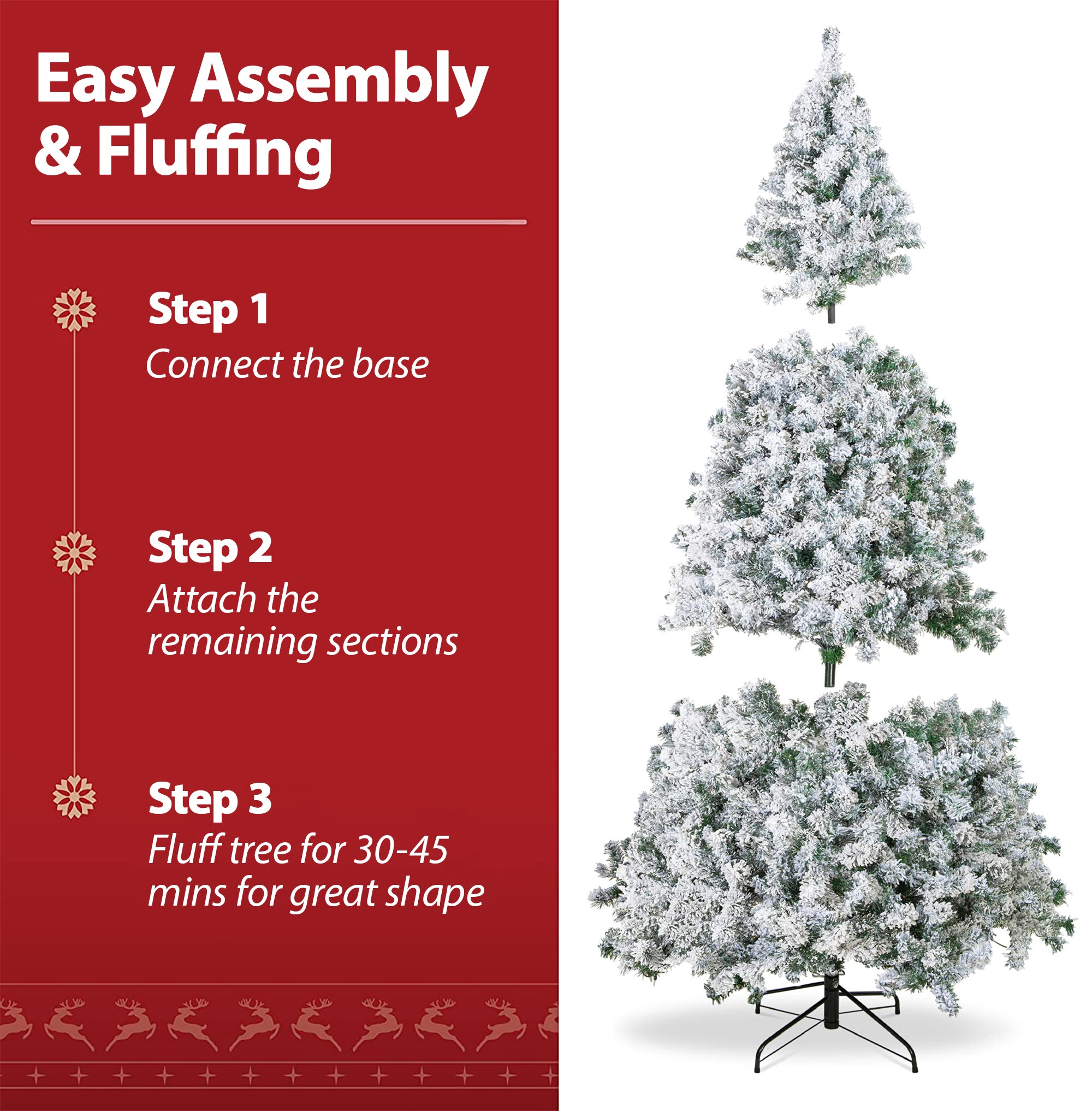 180cm Snow Flocked Christmas Tree