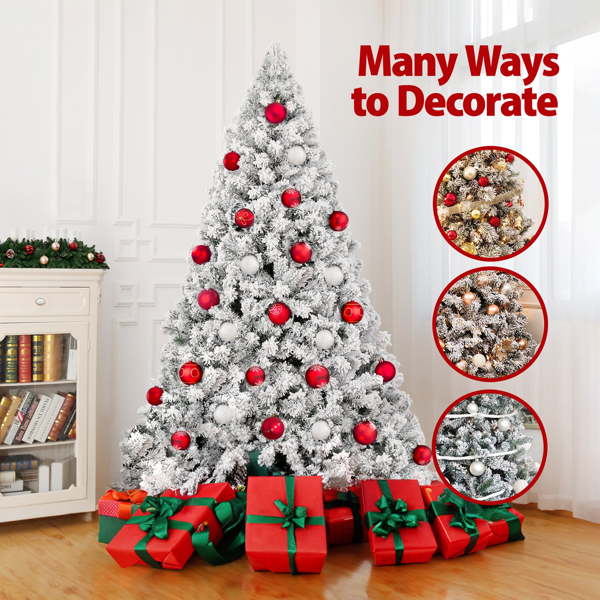 180cm Snow Flocked Christmas Tree