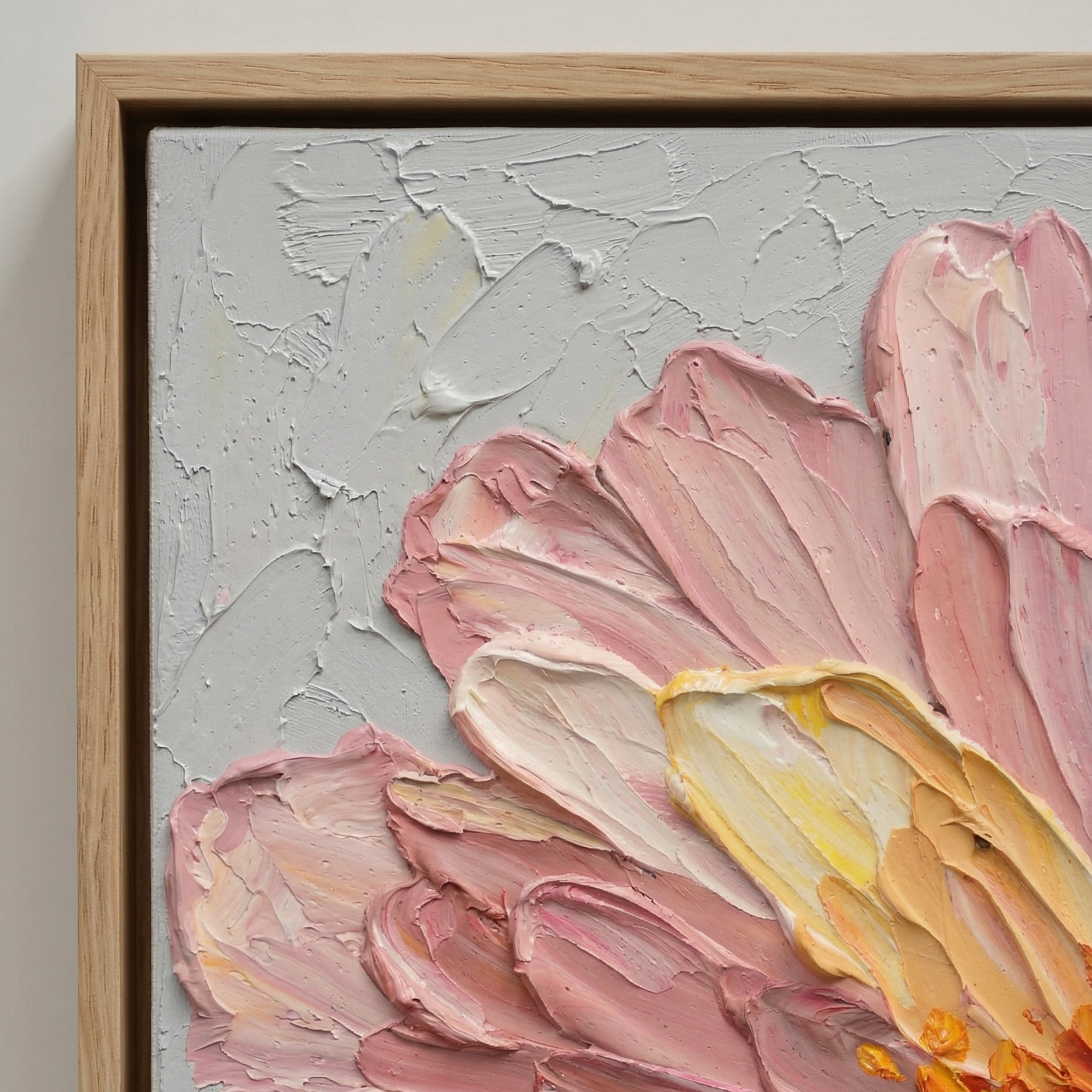 “Soft Bloom” — Original Impasto Painting by Elena Duarte