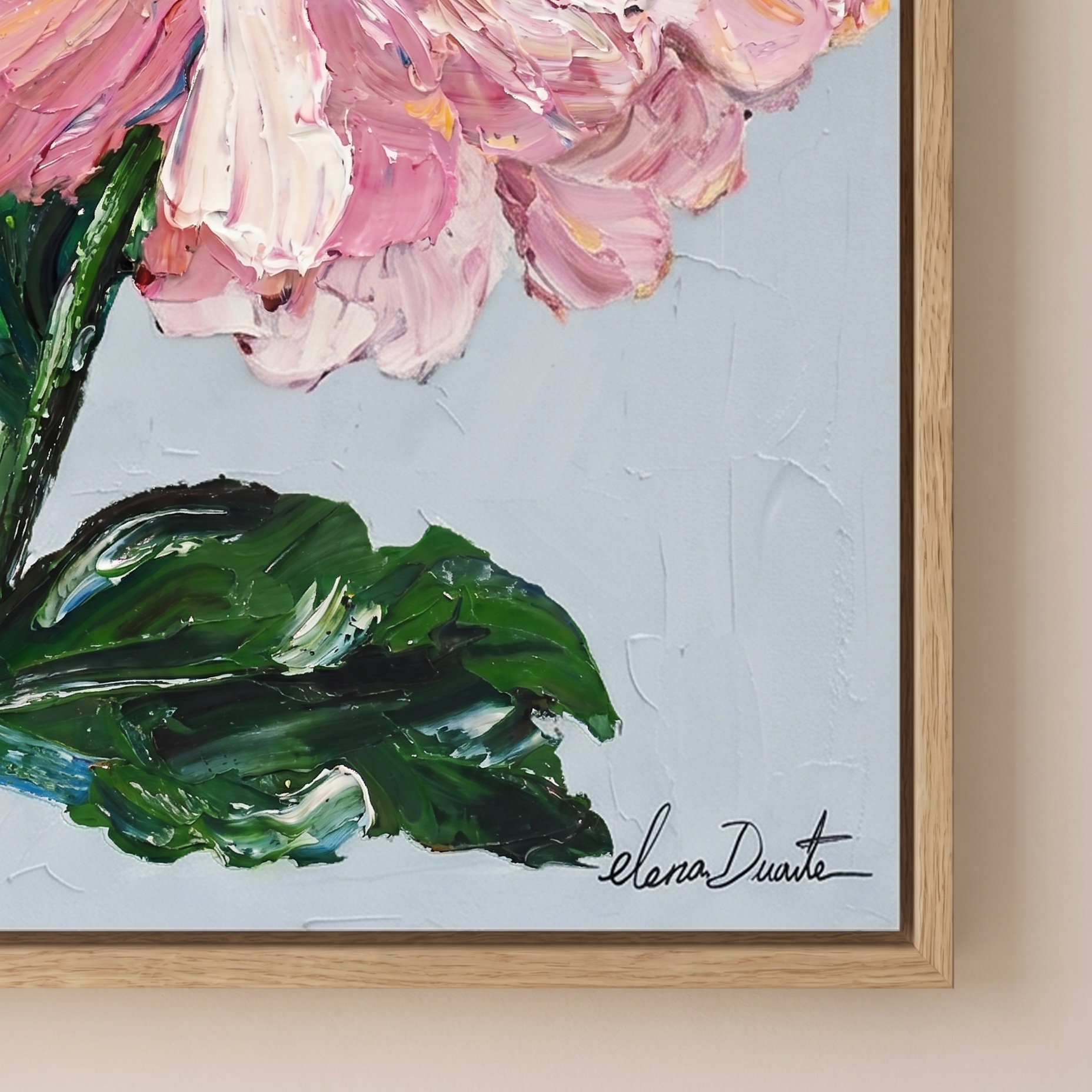 Radiant Duo – Original Impasto Painting by Elena Duarte