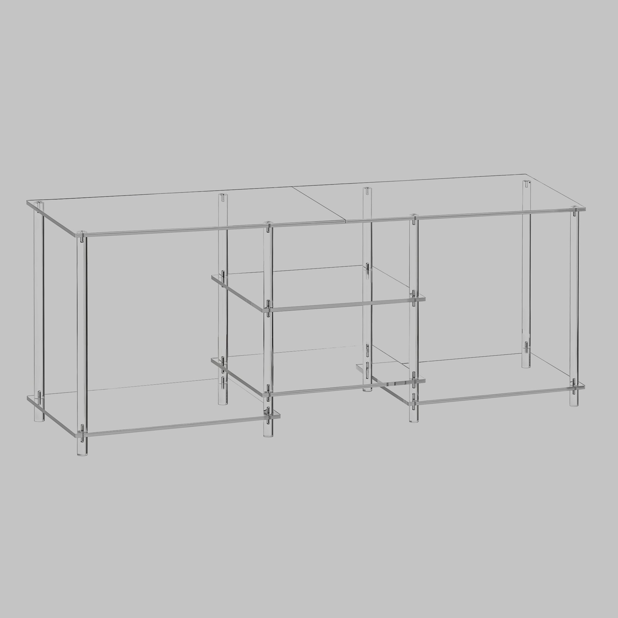 Hadsten Acrylic Console Table