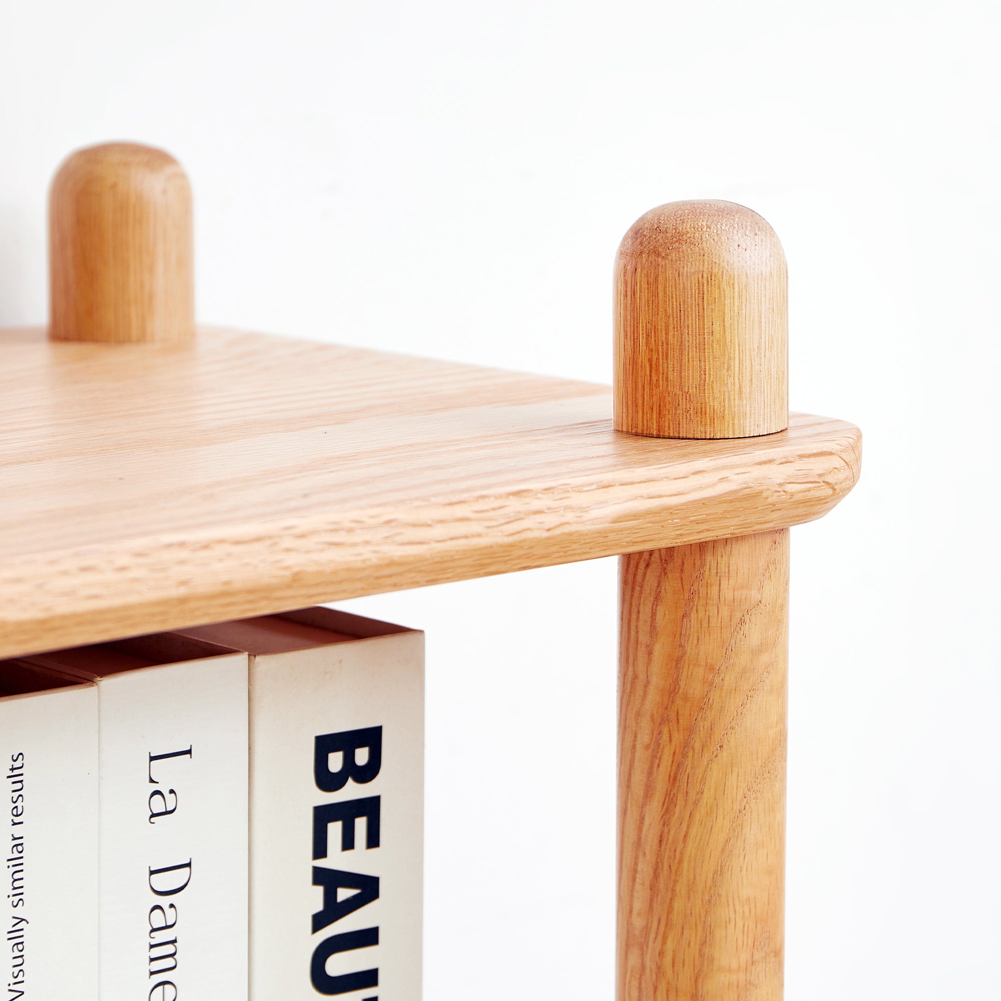 Harstad 2 Tier Solid Oak Display Shelf