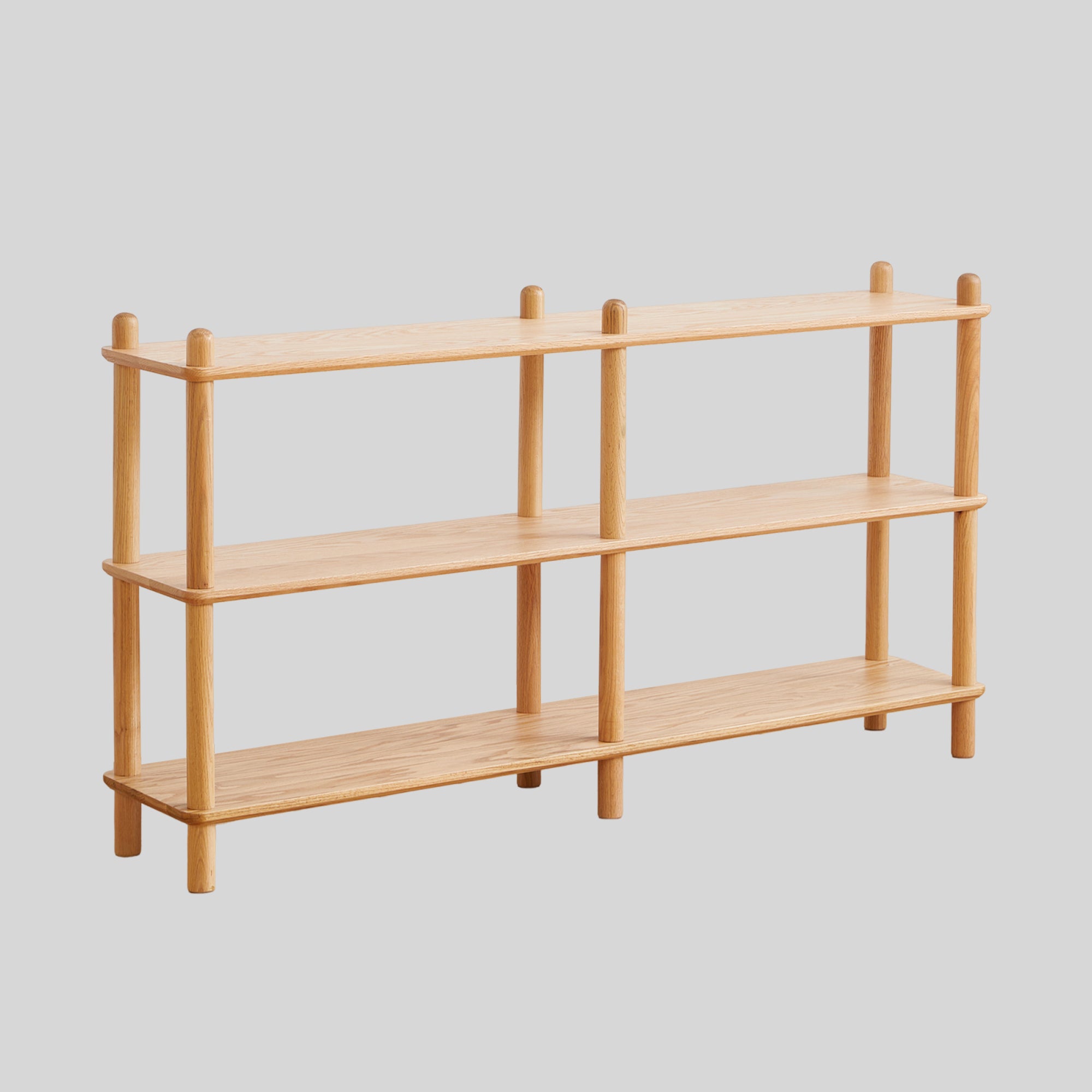 Harstad 2 Tier Solid Oak Display Shelf