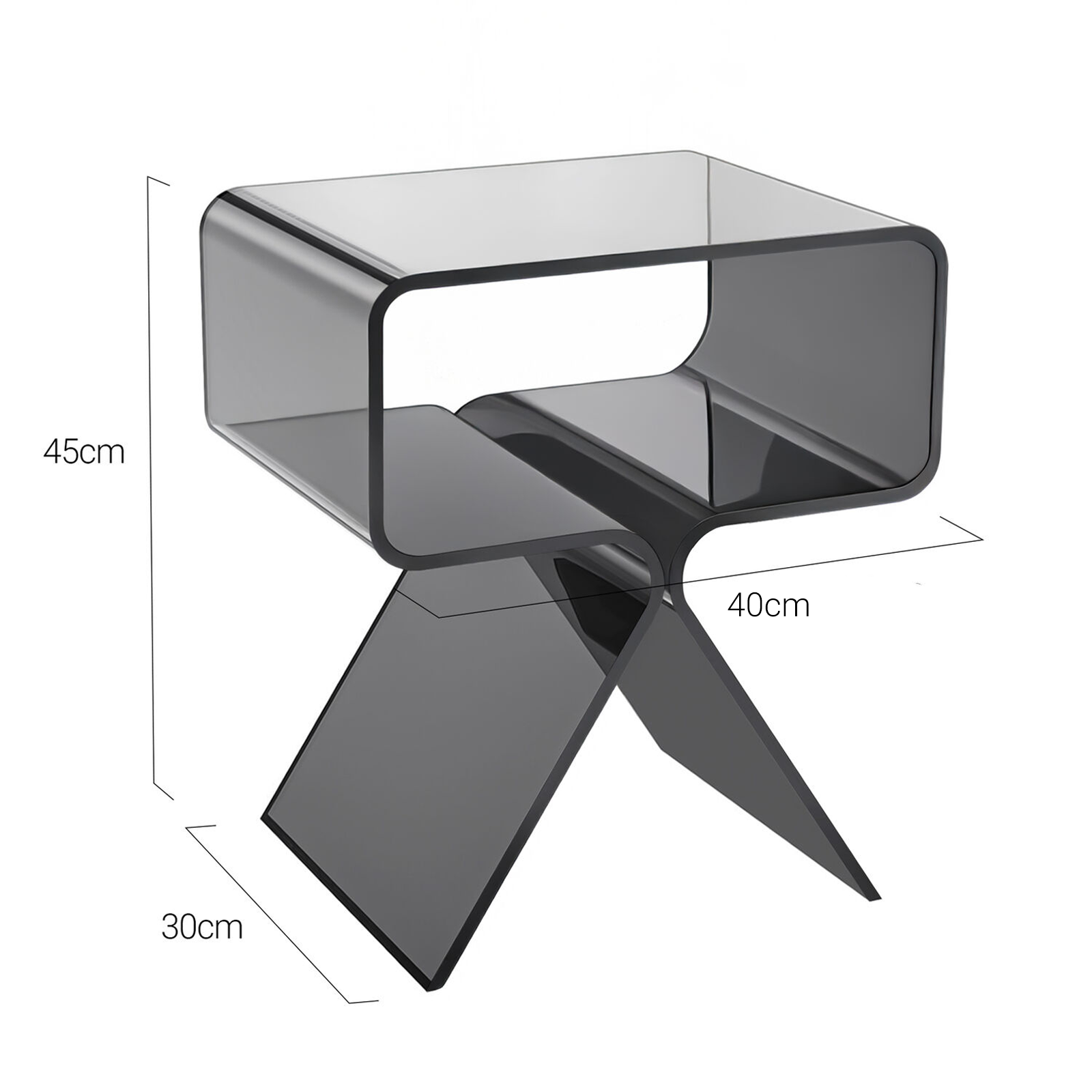 Hadsund Acrylic Side Table
