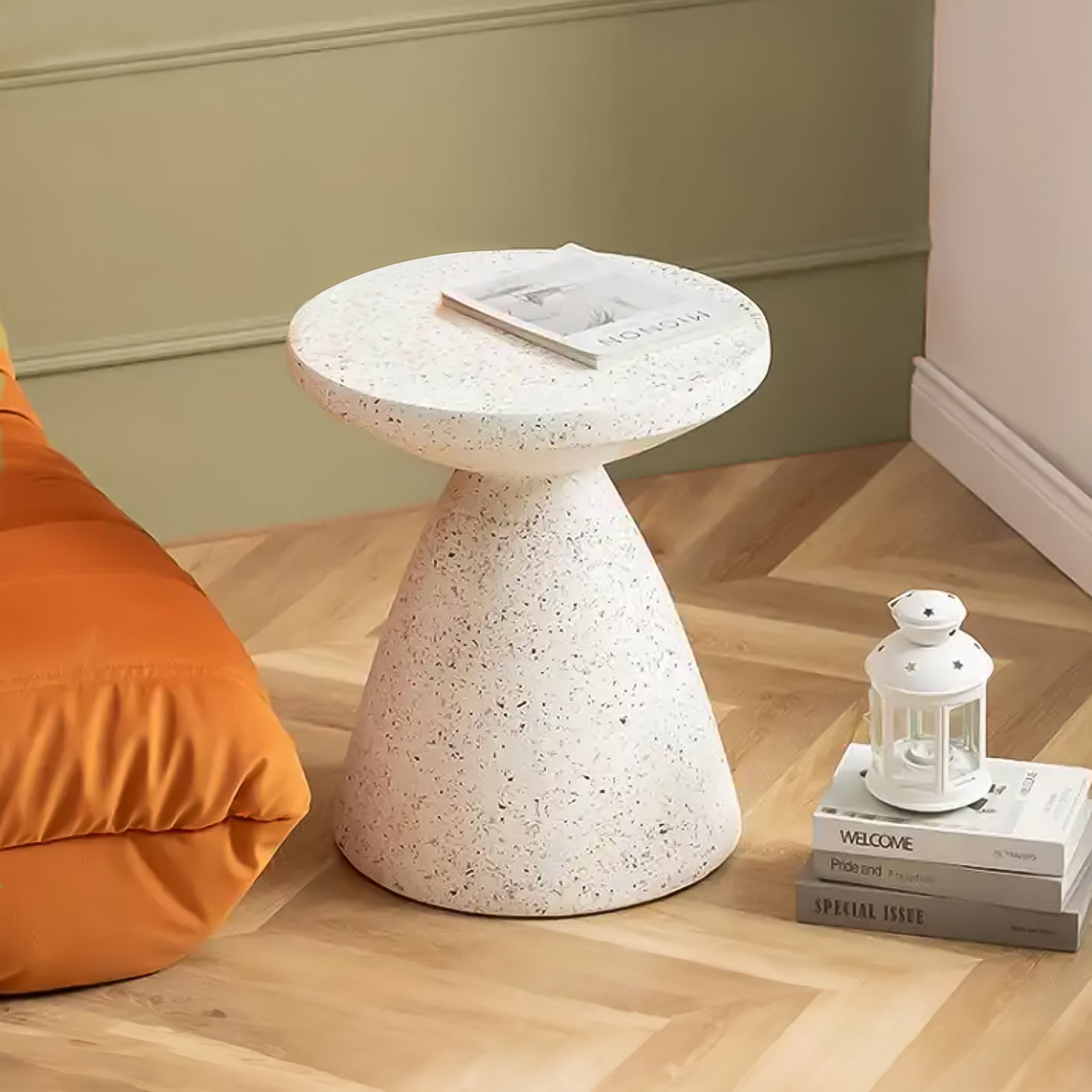 Round Coffee Accent Side Table