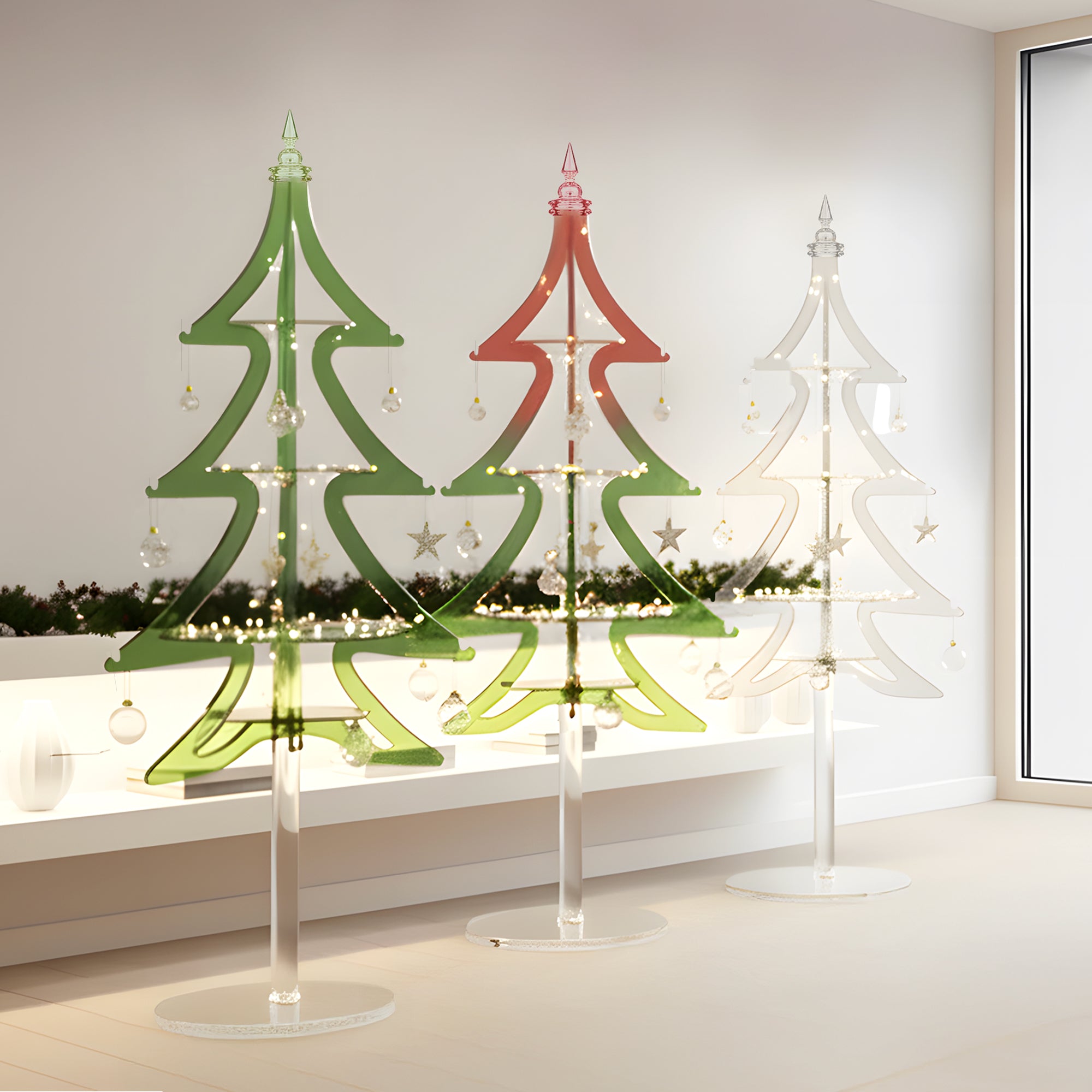 Södergatan 3-Tier Acrylic Christmas Tree Dessert Stand