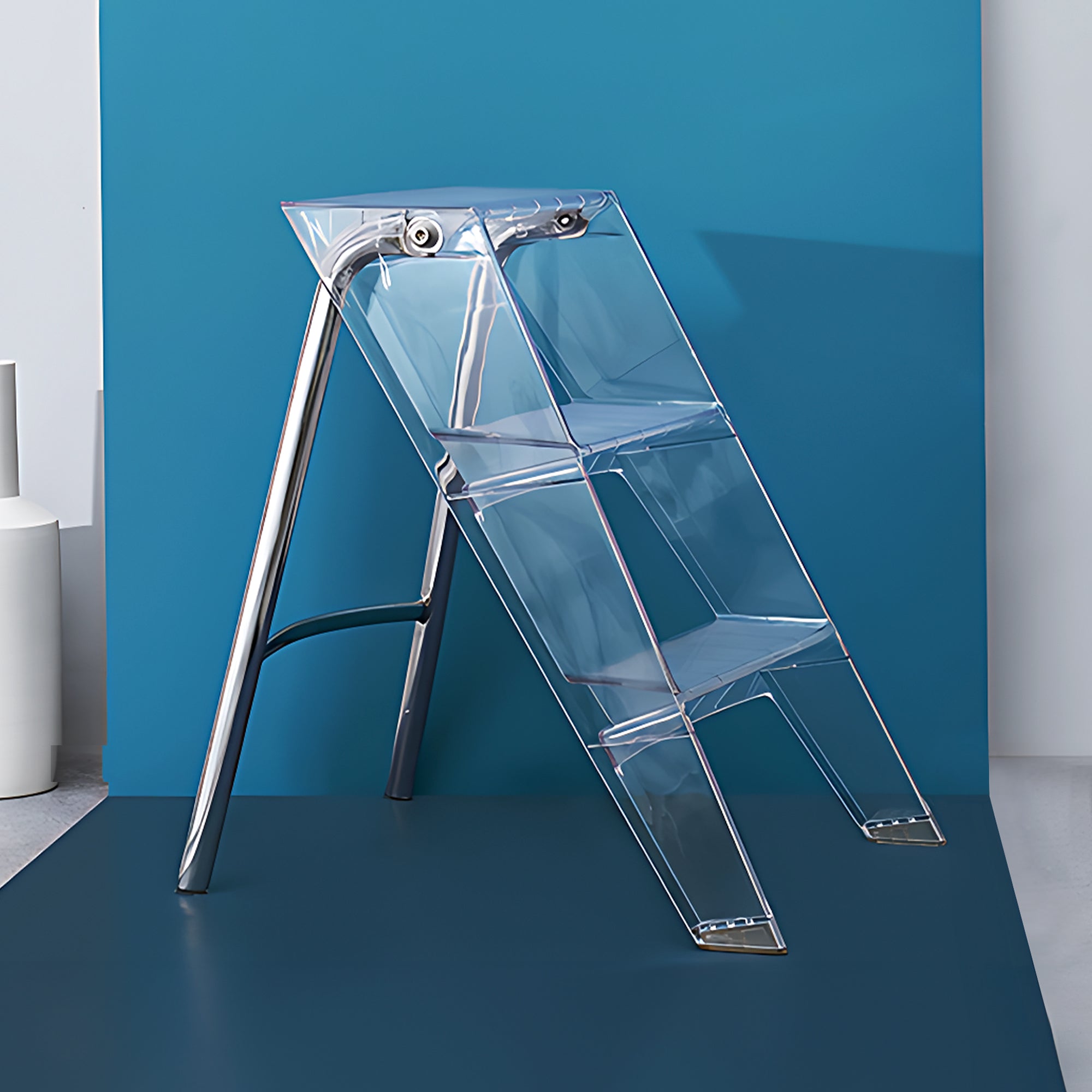 Anders Acrylic Step Ladder | Replica Kartell Upper Step Ladder