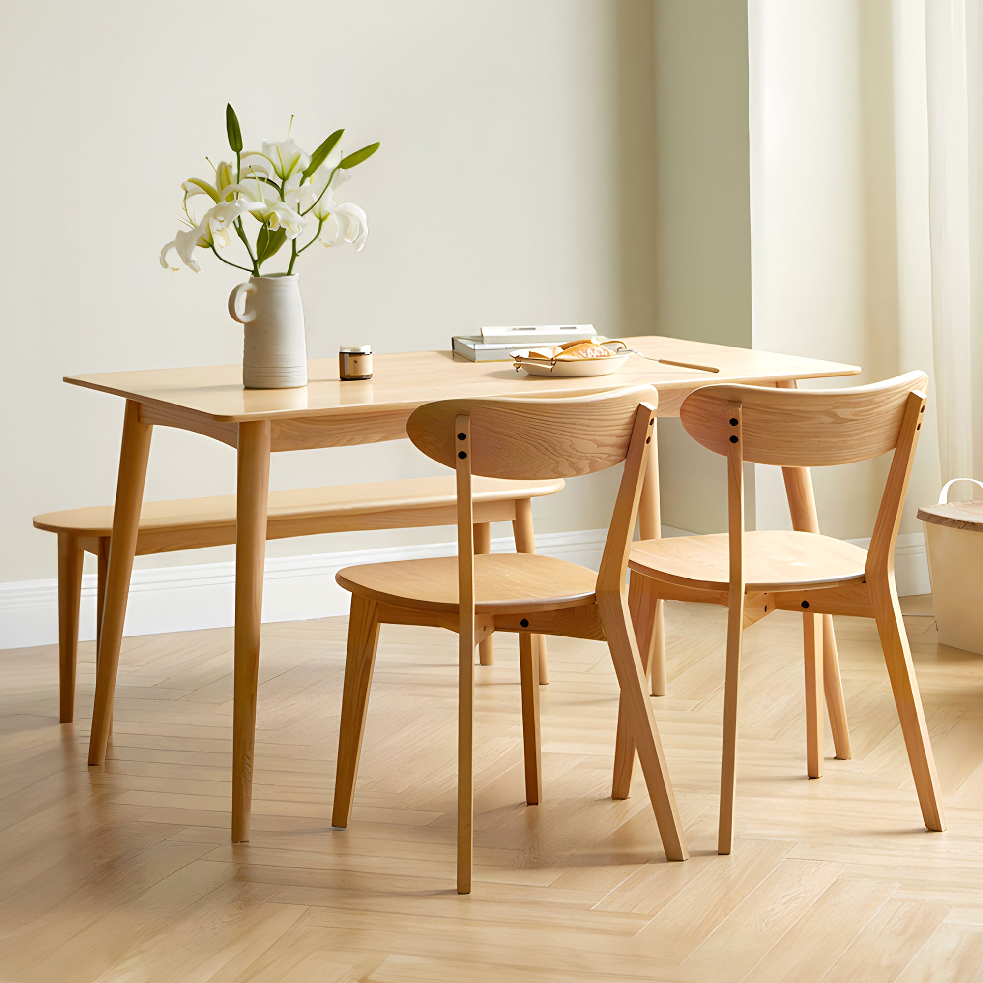 Stavanger 4-6 Seater Solid Oak Dining Table