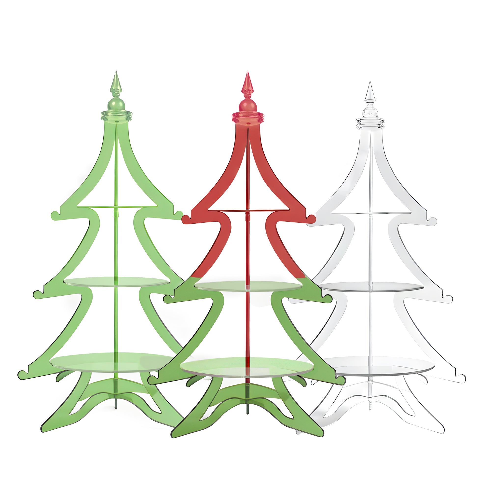 Götgatan 3-Tier Acrylic Christmas Tree Dessert Stand
