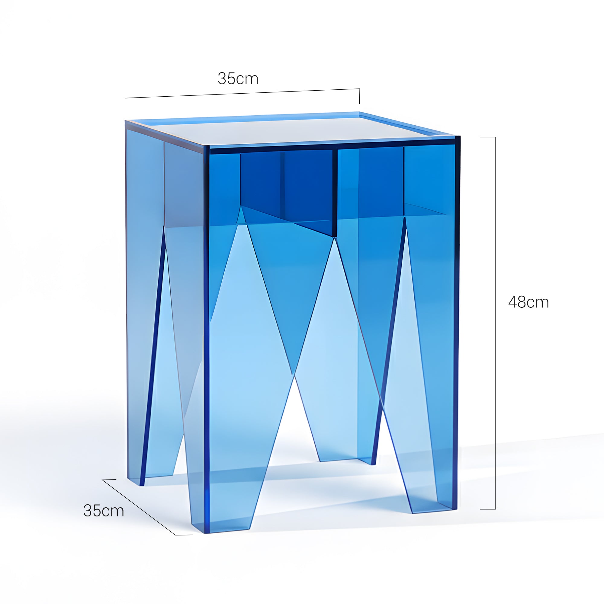 Varde Acrylic Bedside Table