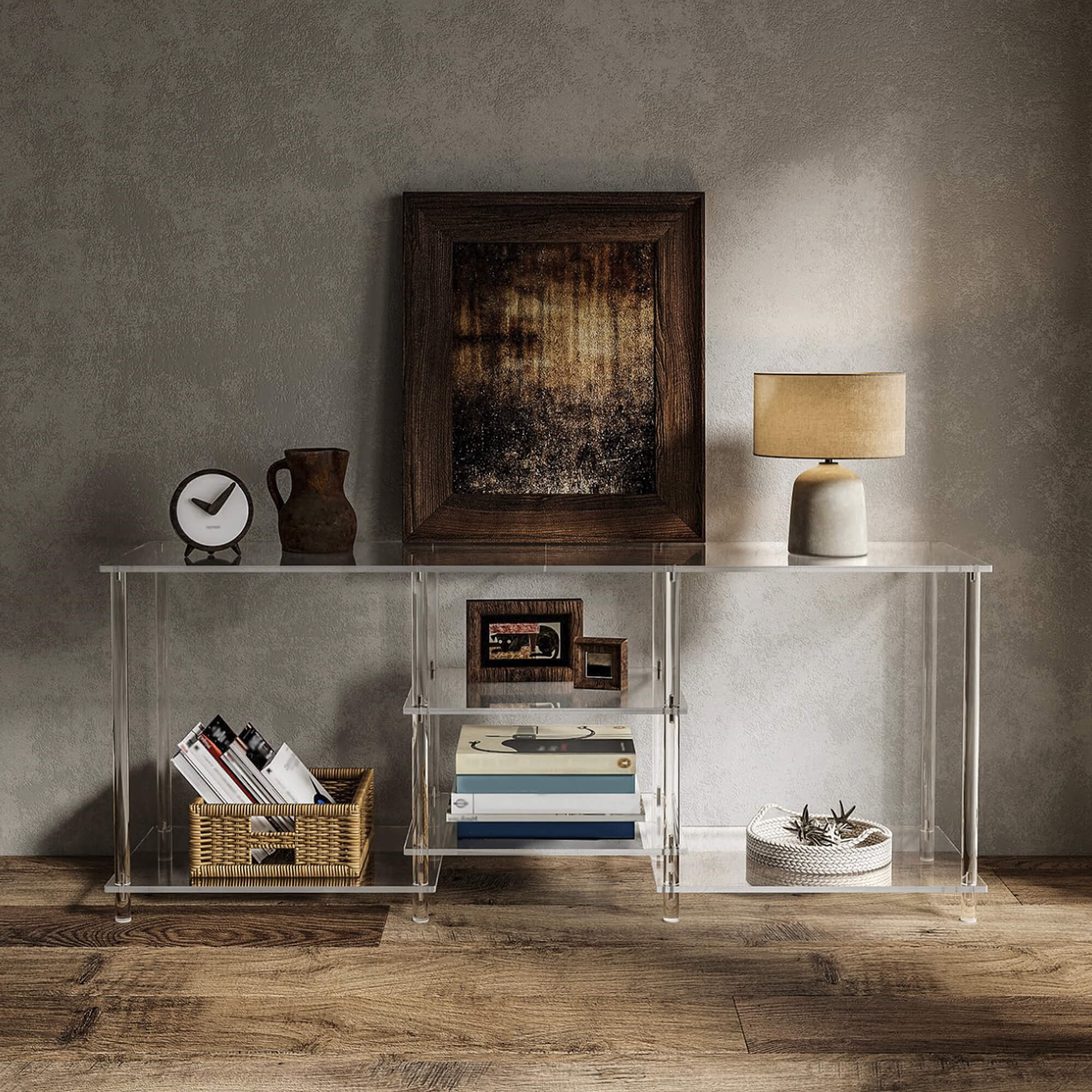 Hadsten Acrylic Console Table