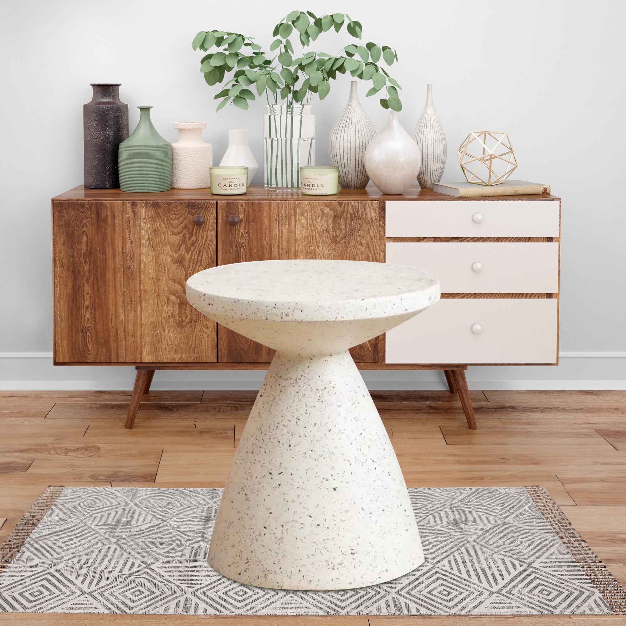 Agder Round Coffee Accent Side Table