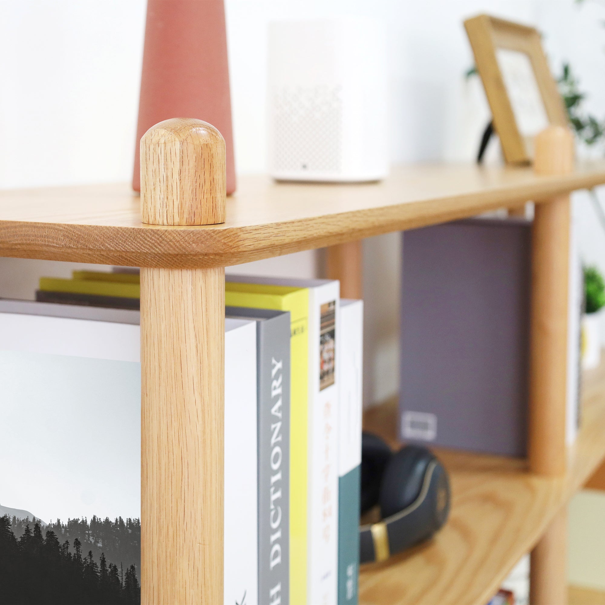 Harstad 2 Tier Solid Oak Display Shelf