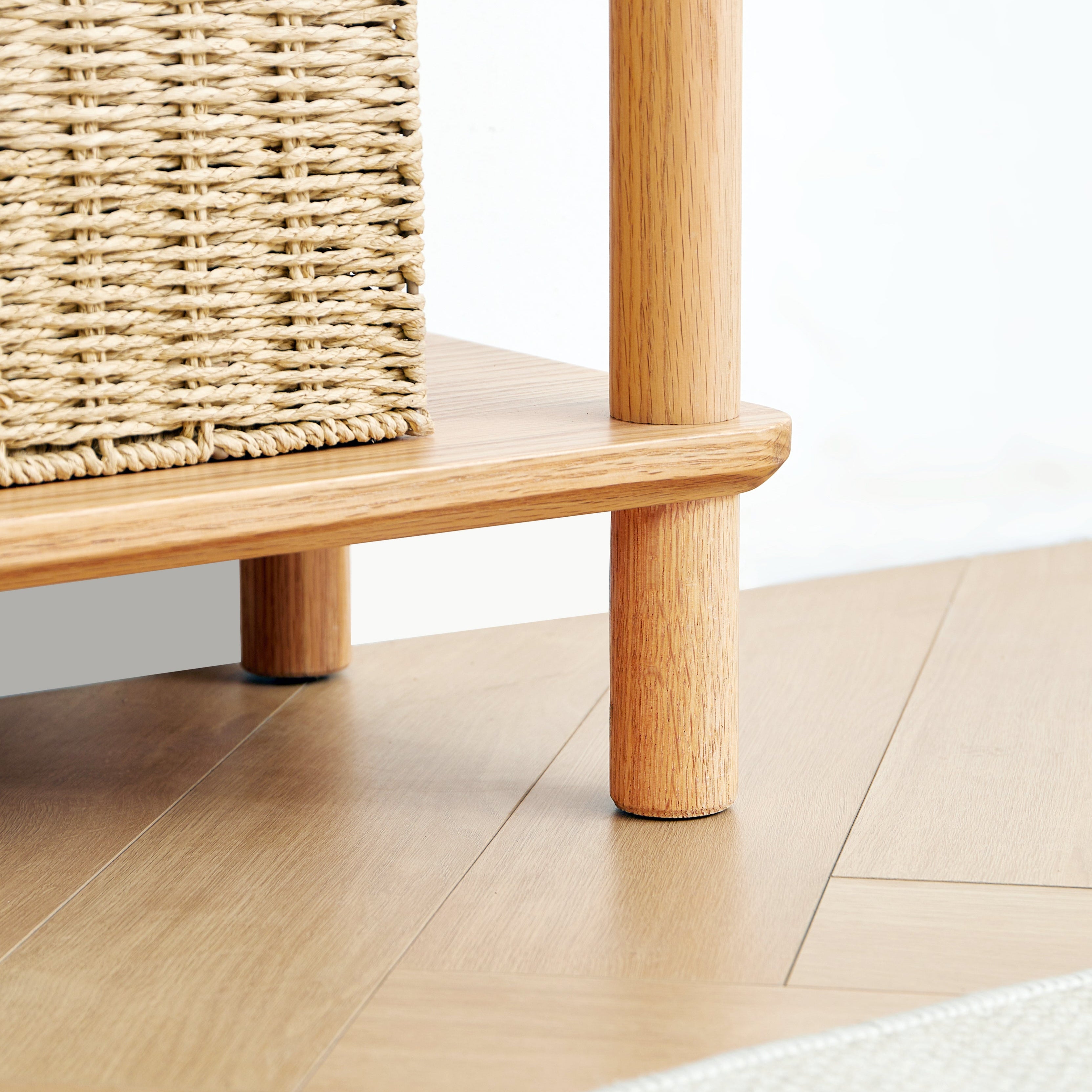 Harstad 2 Tier Solid Oak Display Shelf
