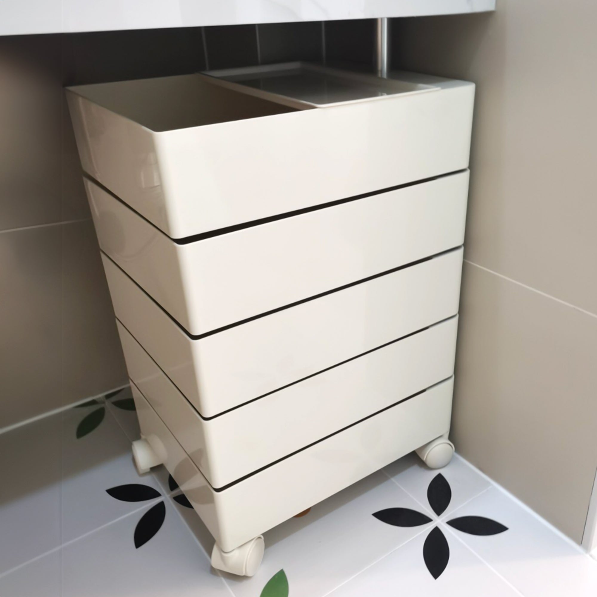 Odda 360° Rotating 5 Layer Cube Storage Box