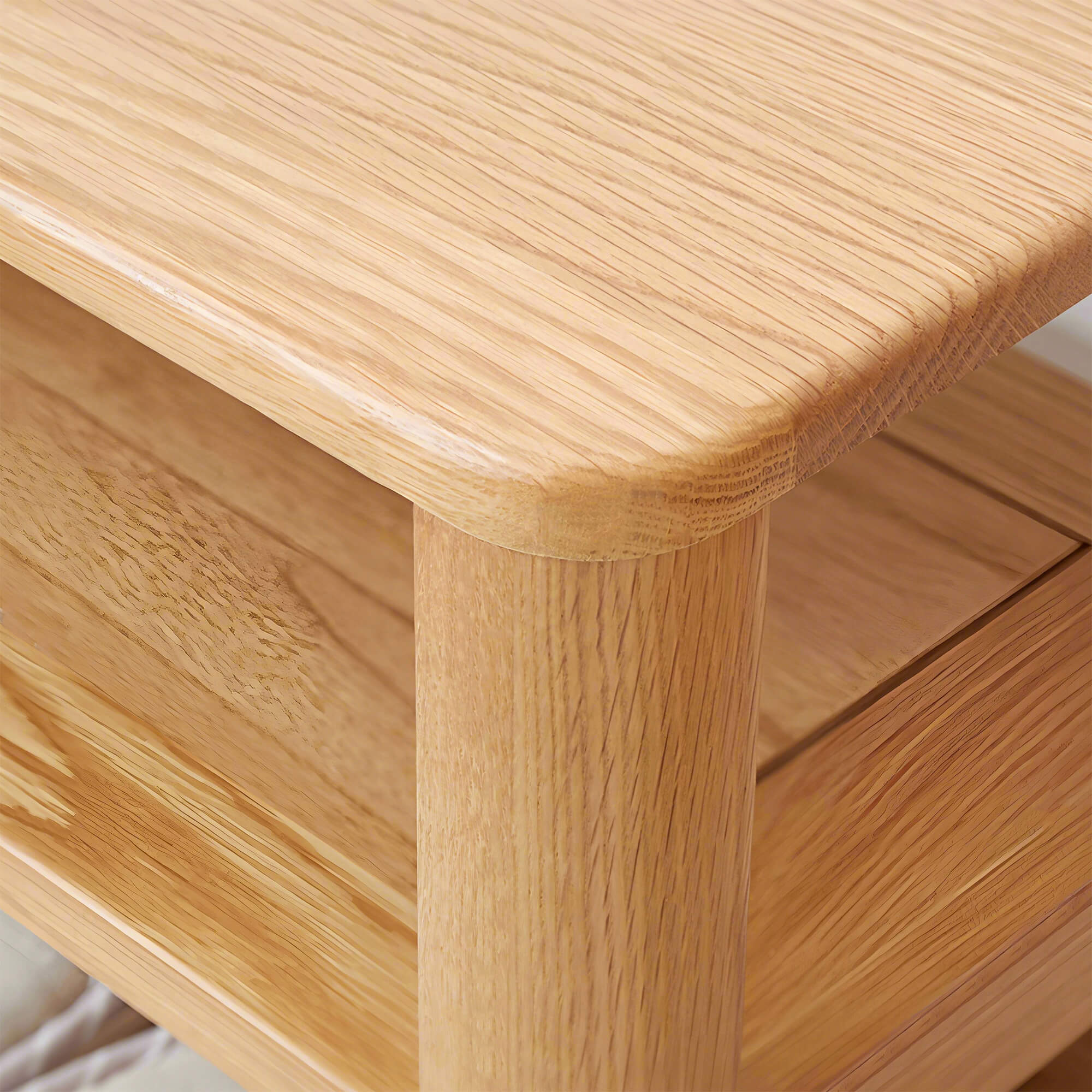 Bodø Solid Oak Shoe Bench