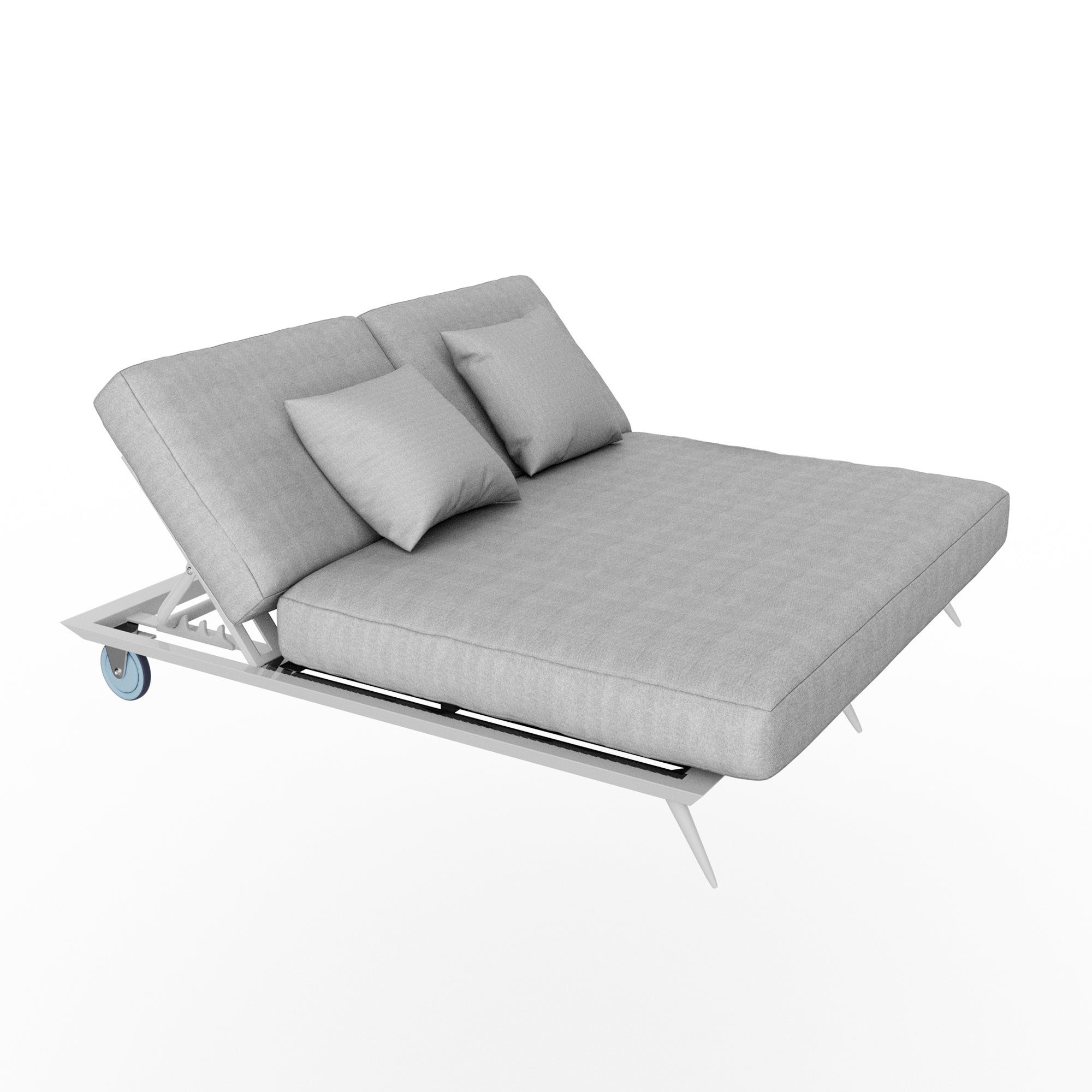 Avenyn Double Grey Reclining Sun Lounger