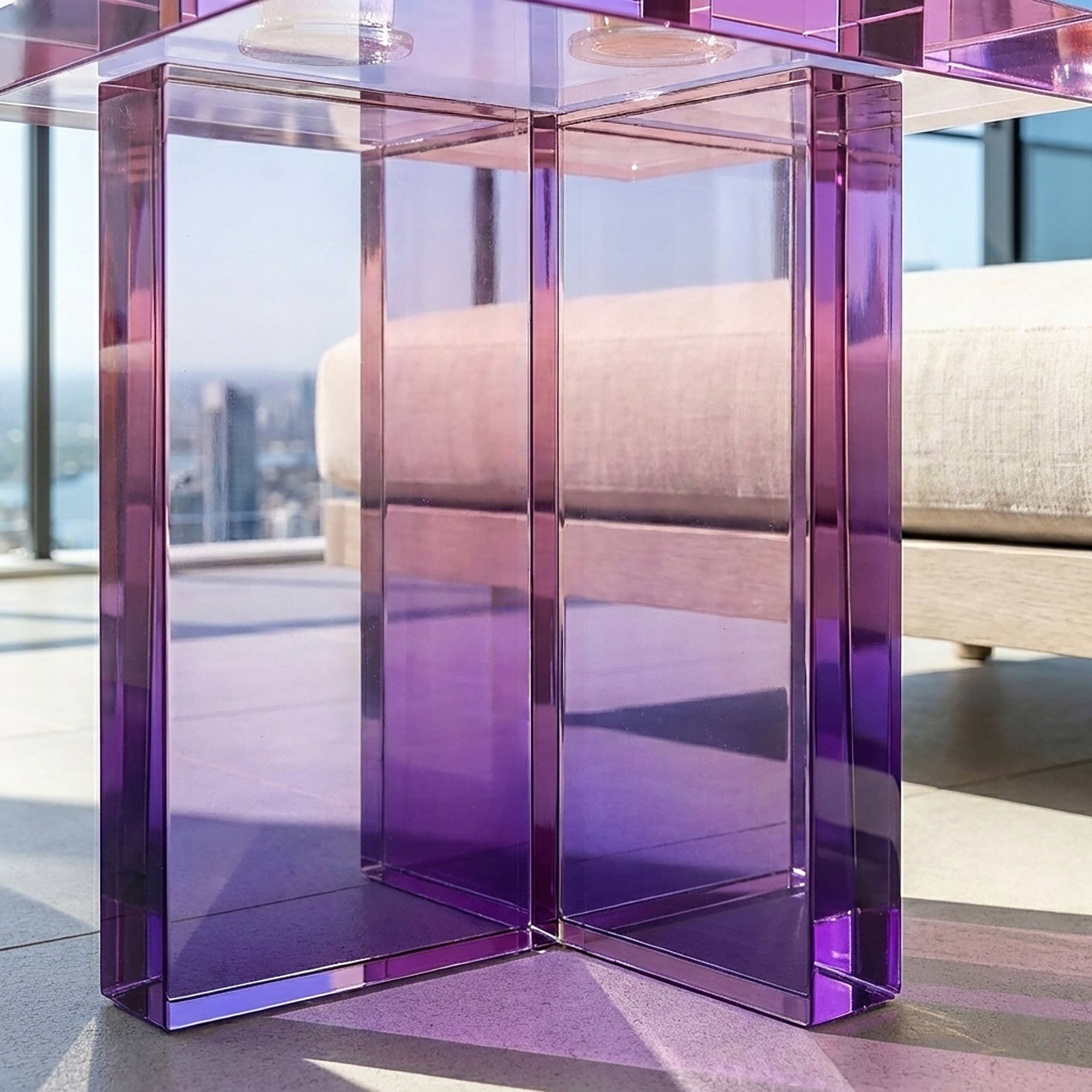 Ballerup Acrylic Bedside Table