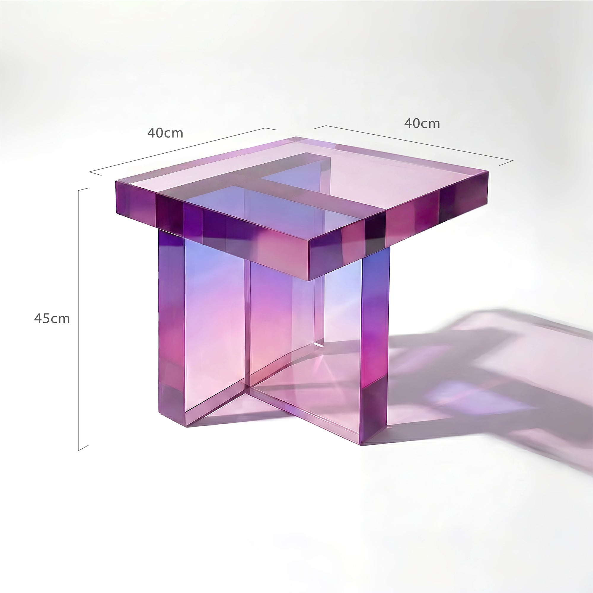 Ballerup Acrylic Bedside Table