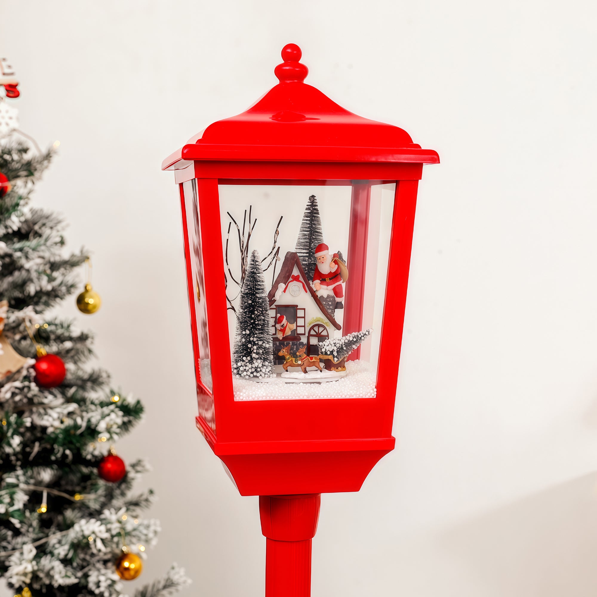 Baltzarsgatan Christmas Lamp Post - Red