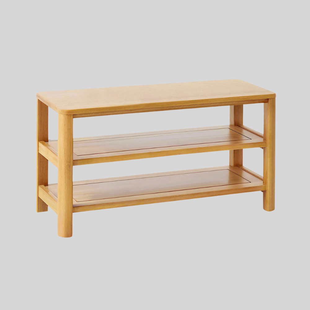 Bodø Solid Oak Shoe Bench