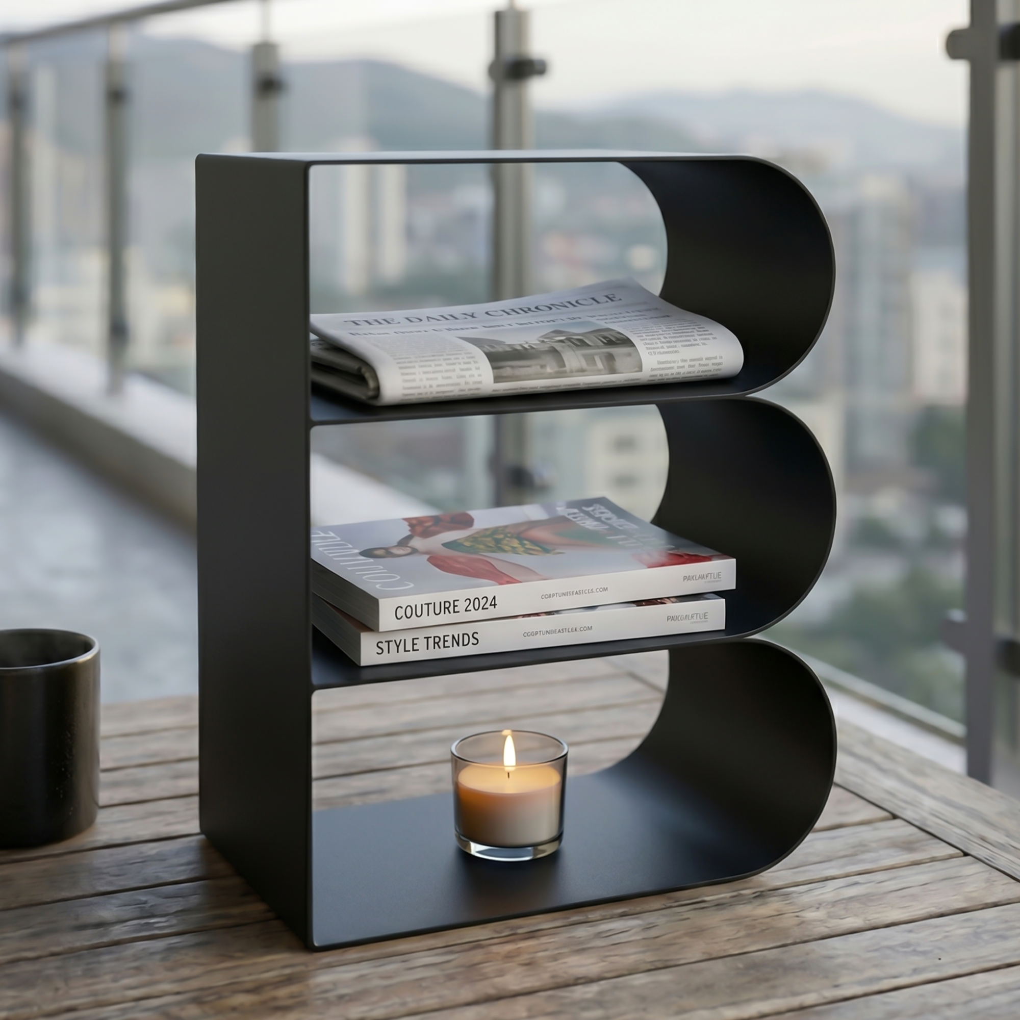 Borgholm Metal Bookshelf Rack | 3 Colors