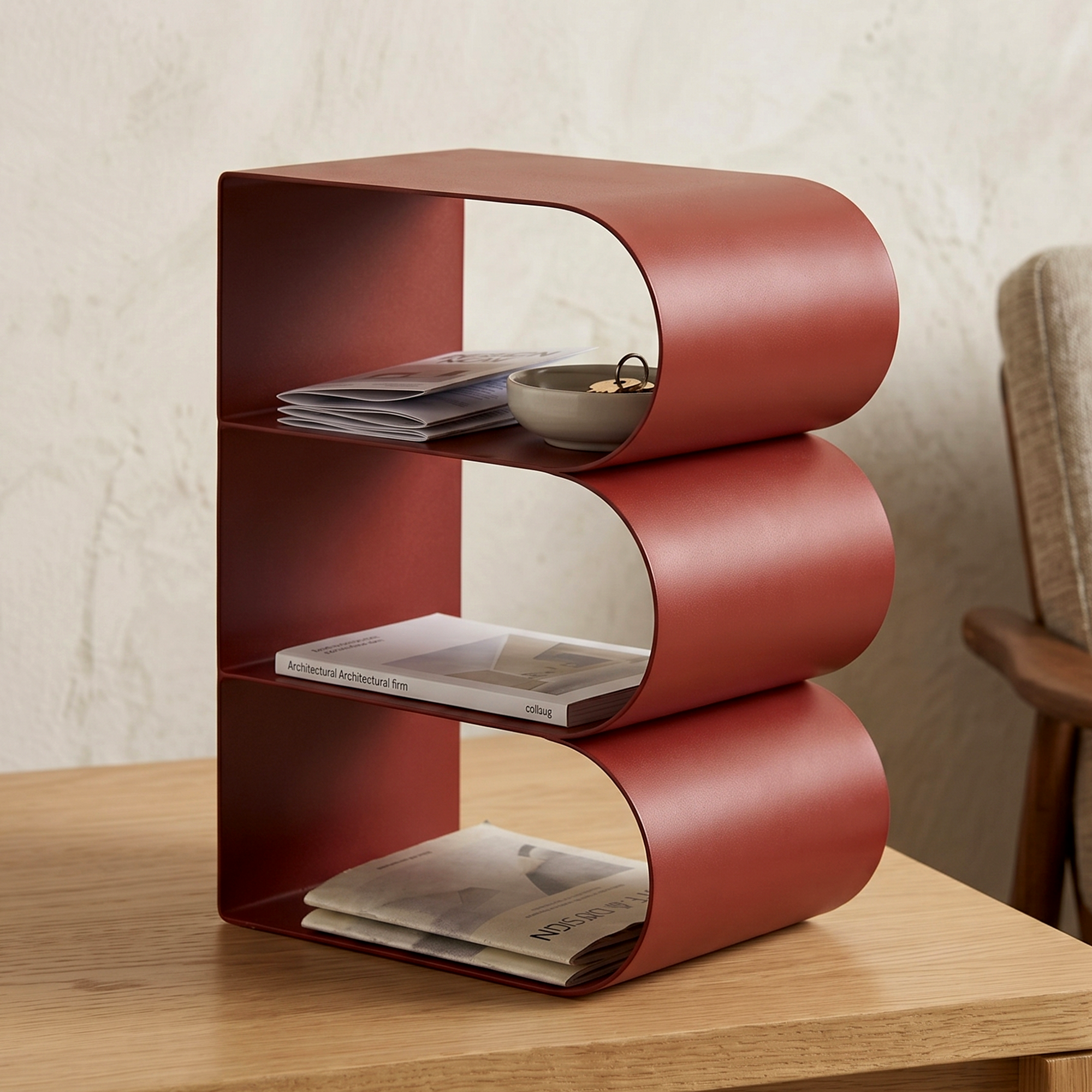 Borgholm Metal Bookshelf Rack | 3 Colors