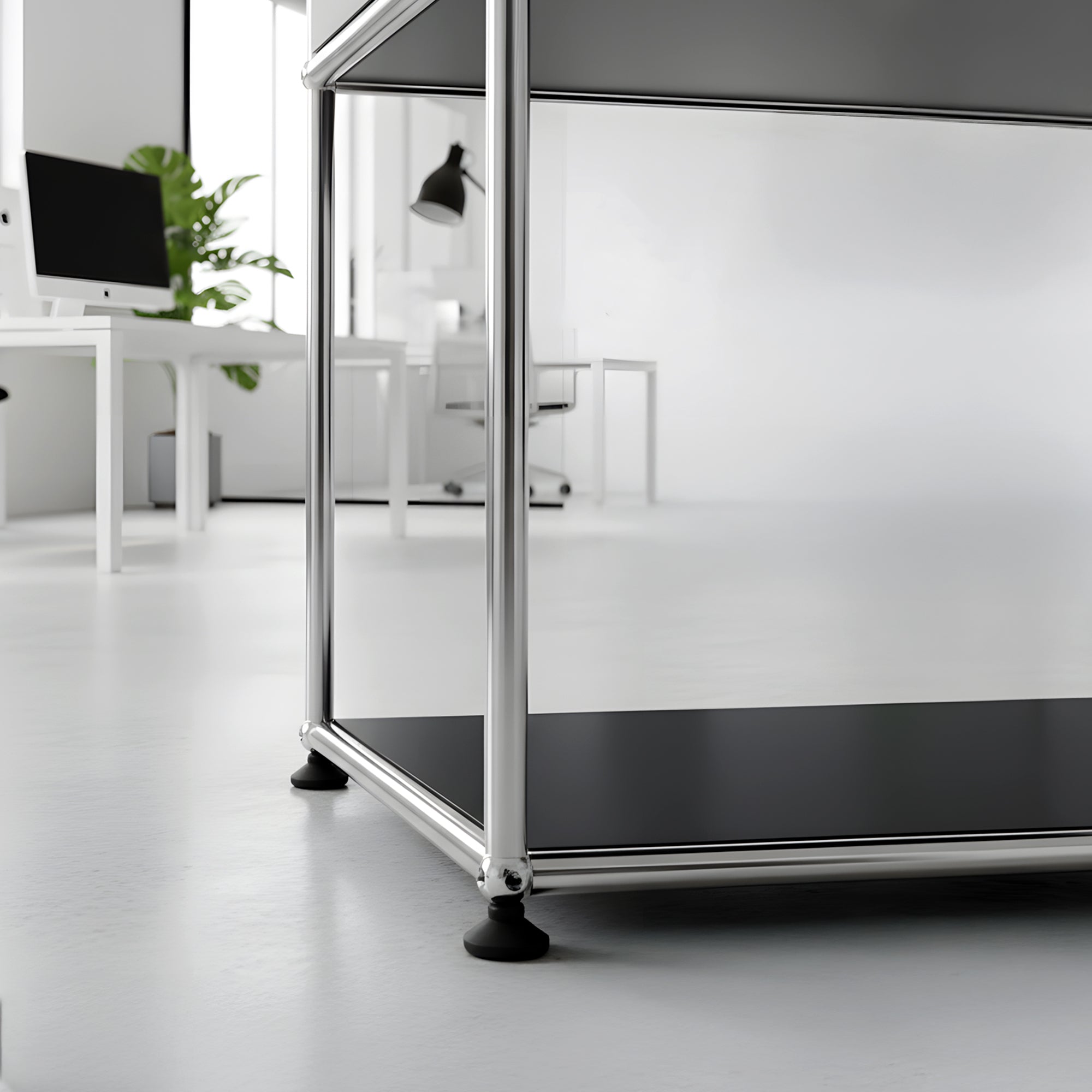 Brædstrup Stainless Steel Bedside Table