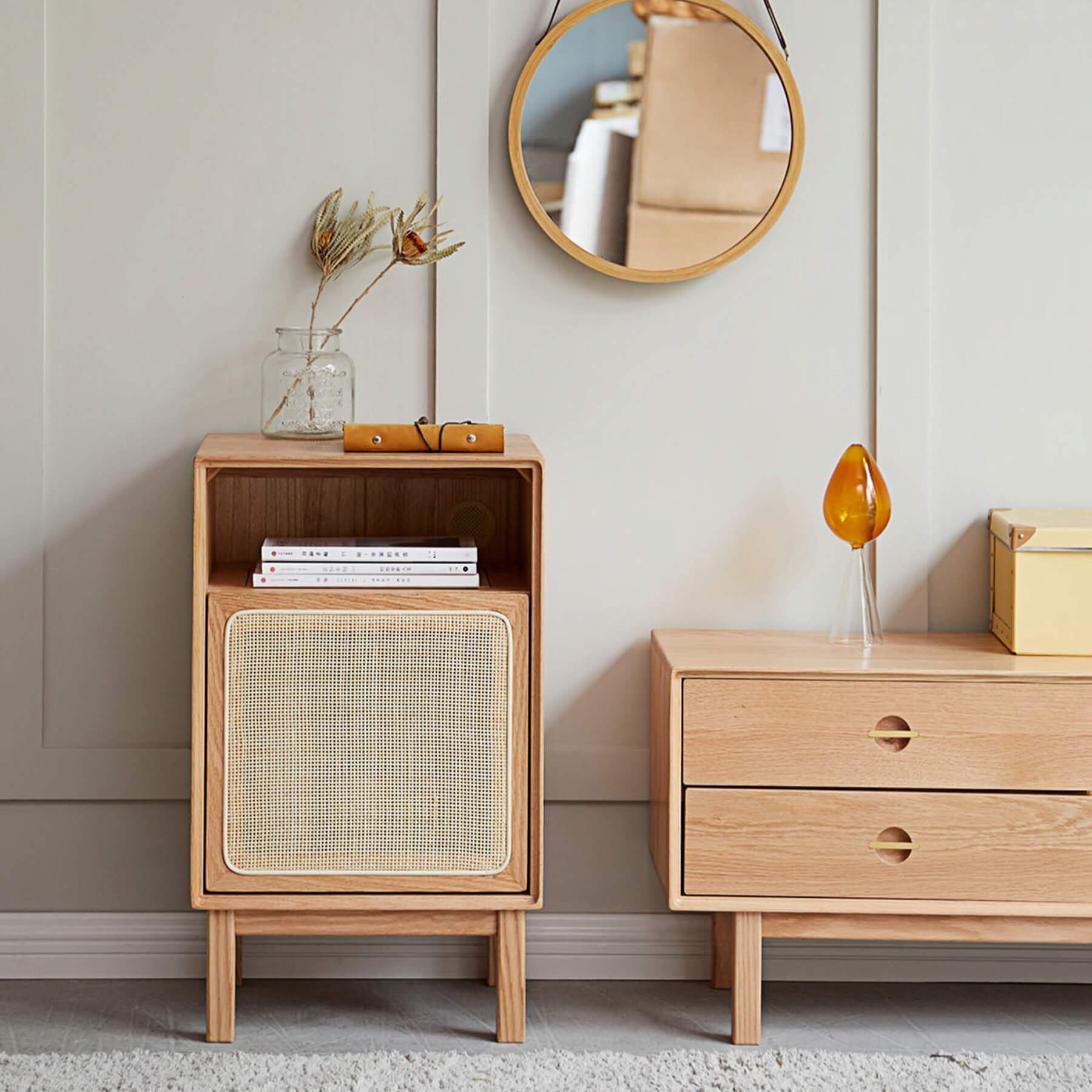 Marstal Solid Oak Wood Side Table