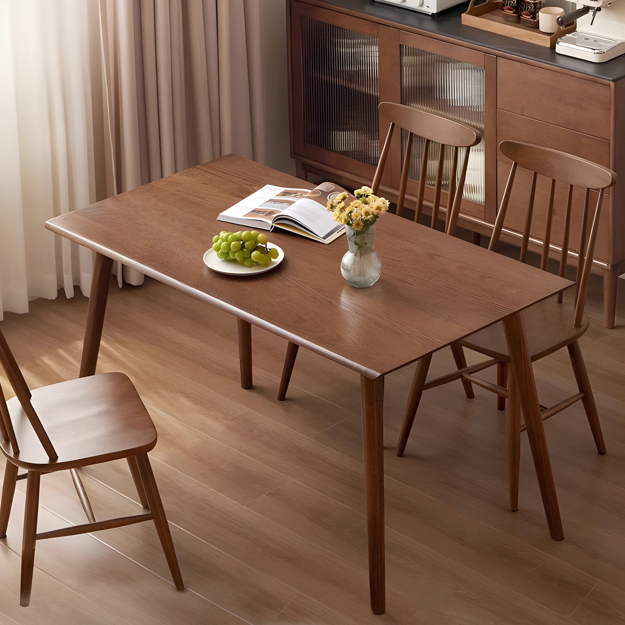 Drobak 4-6 Seater Solid Oak Dining Table