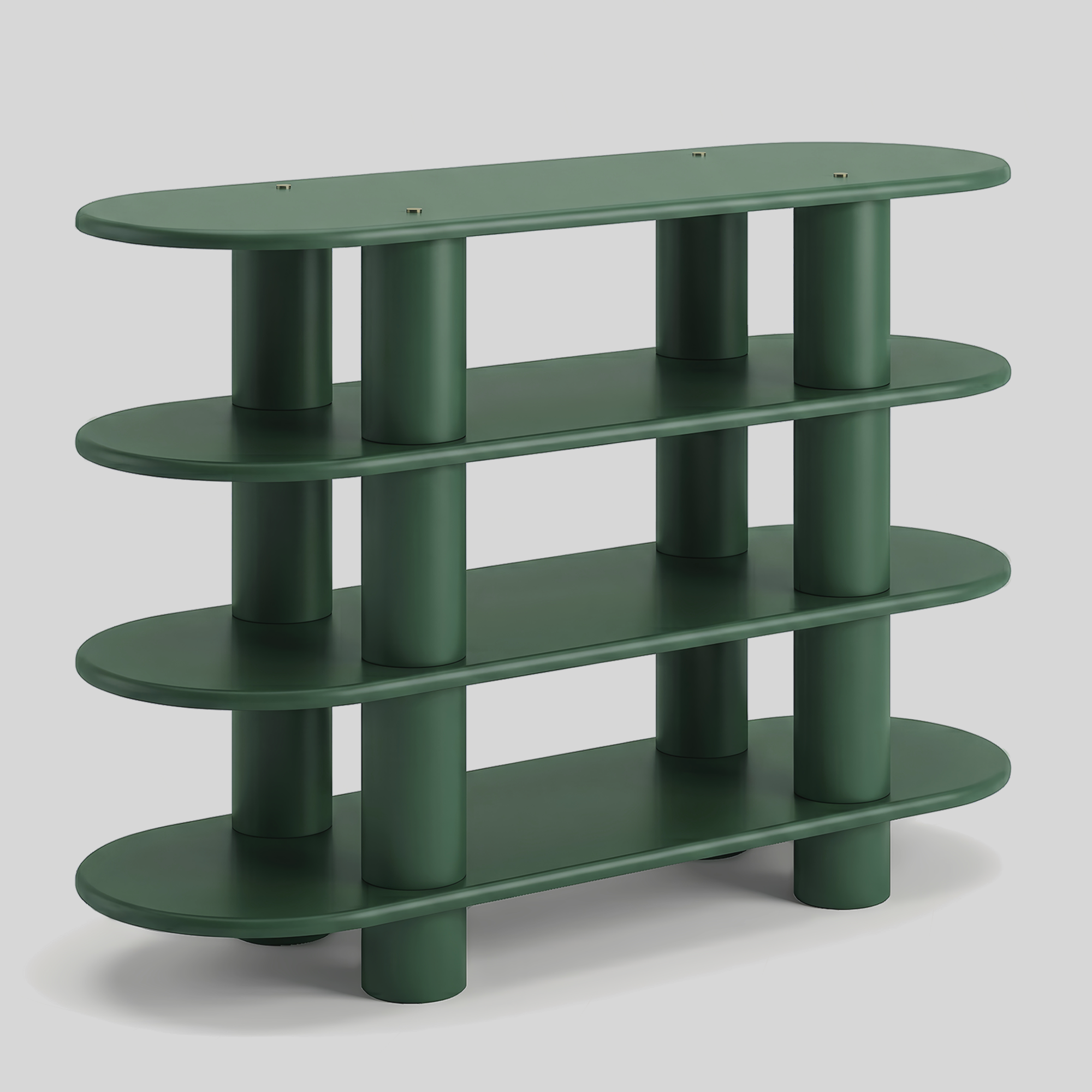 Elverum 4-Tier Shelving Unit - Green