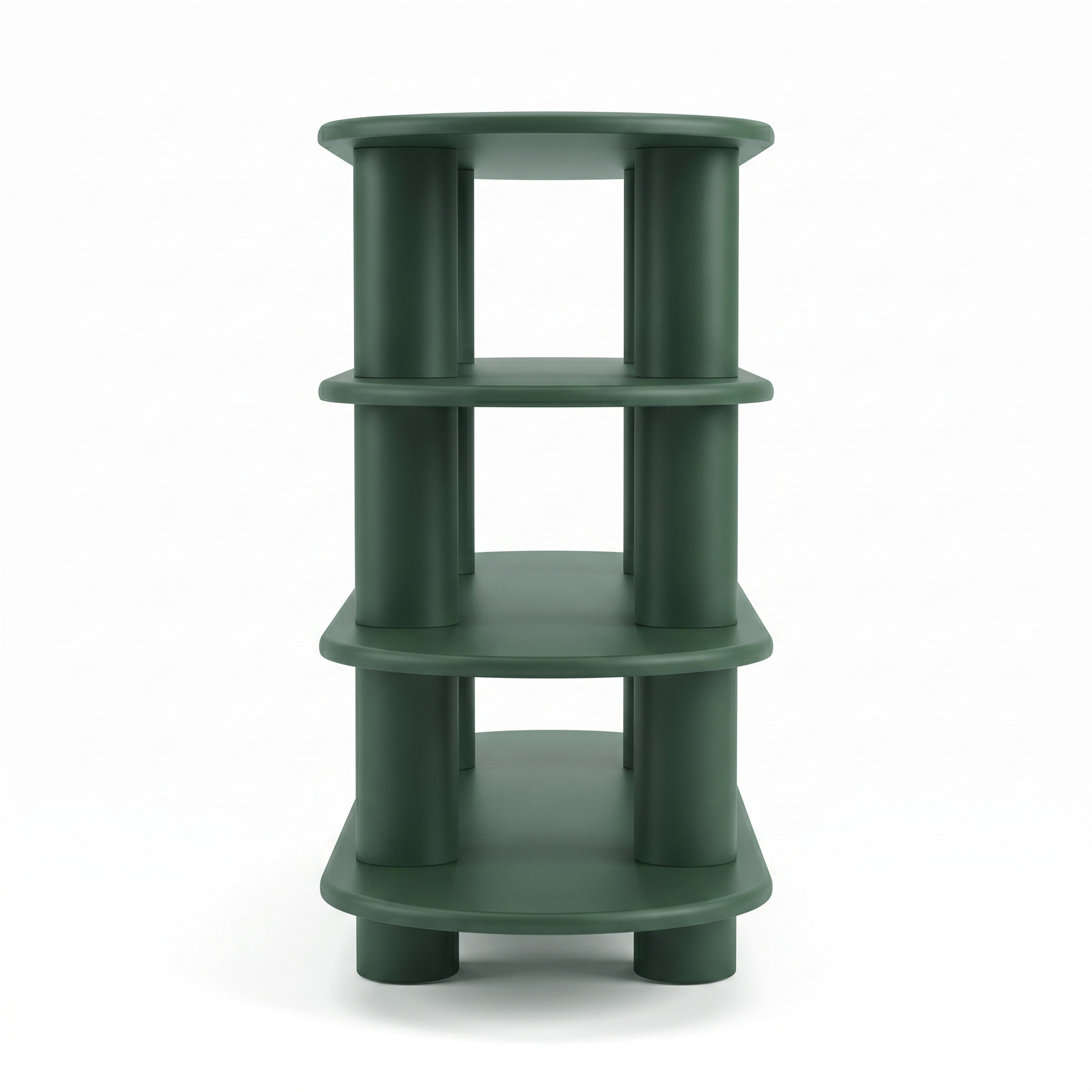 Elverum 4-Tier Shelving Unit - Green