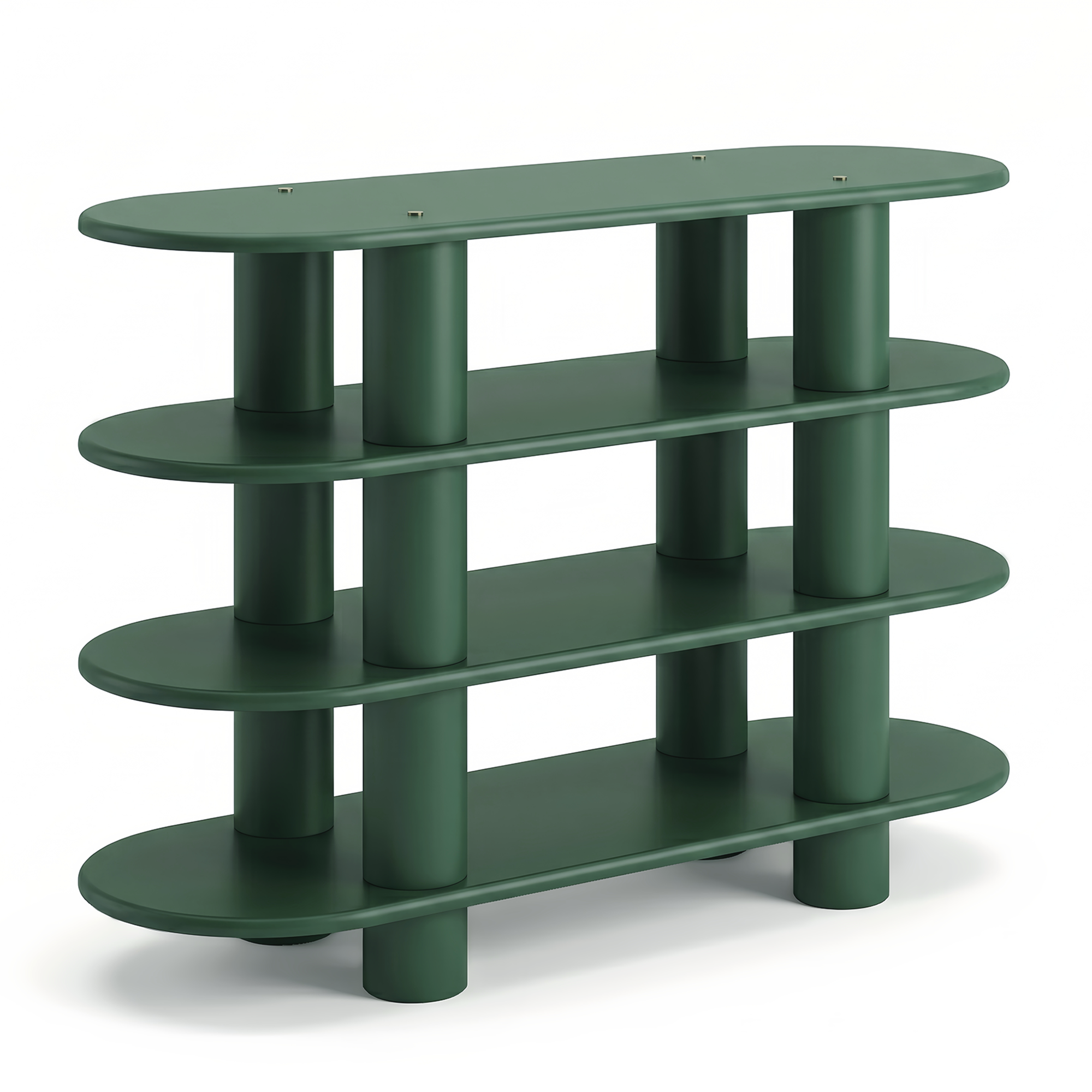 Elverum 4-Tier Shelving Unit - Green