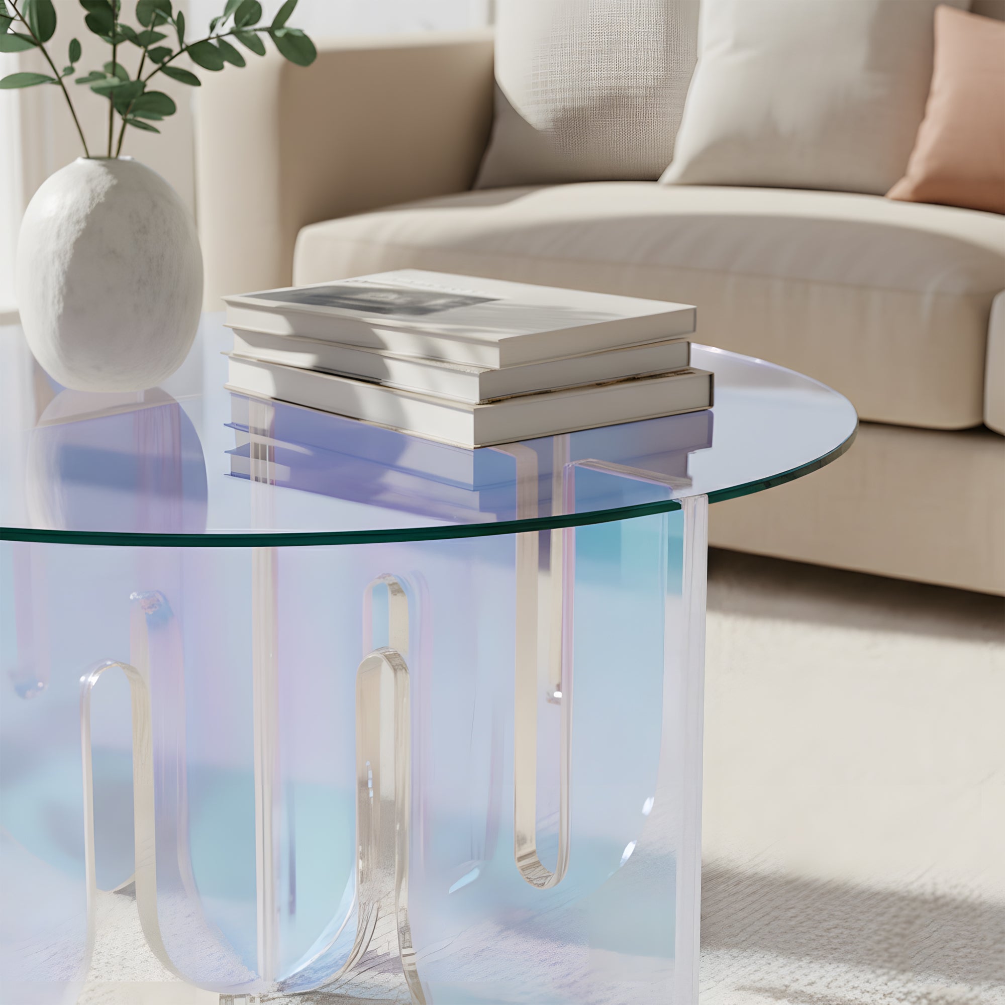 Faxe Acrylic Side Table