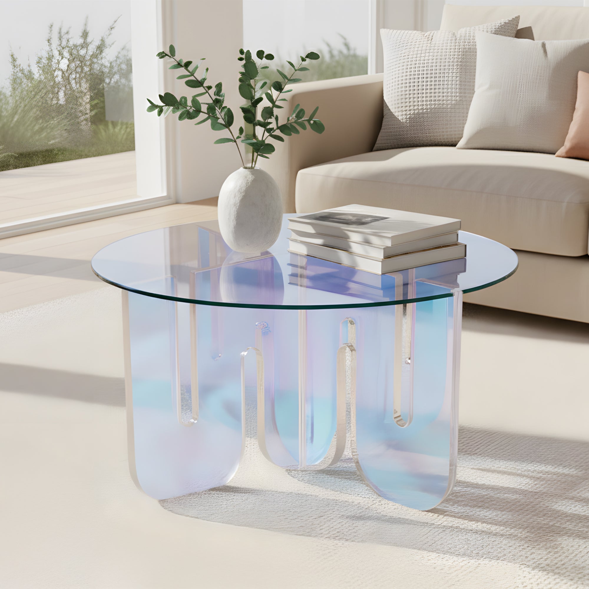 Faxe Acrylic Side Table