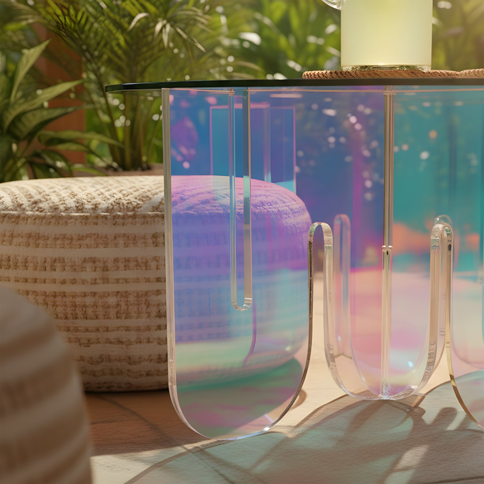 Faxe Acrylic Side Table